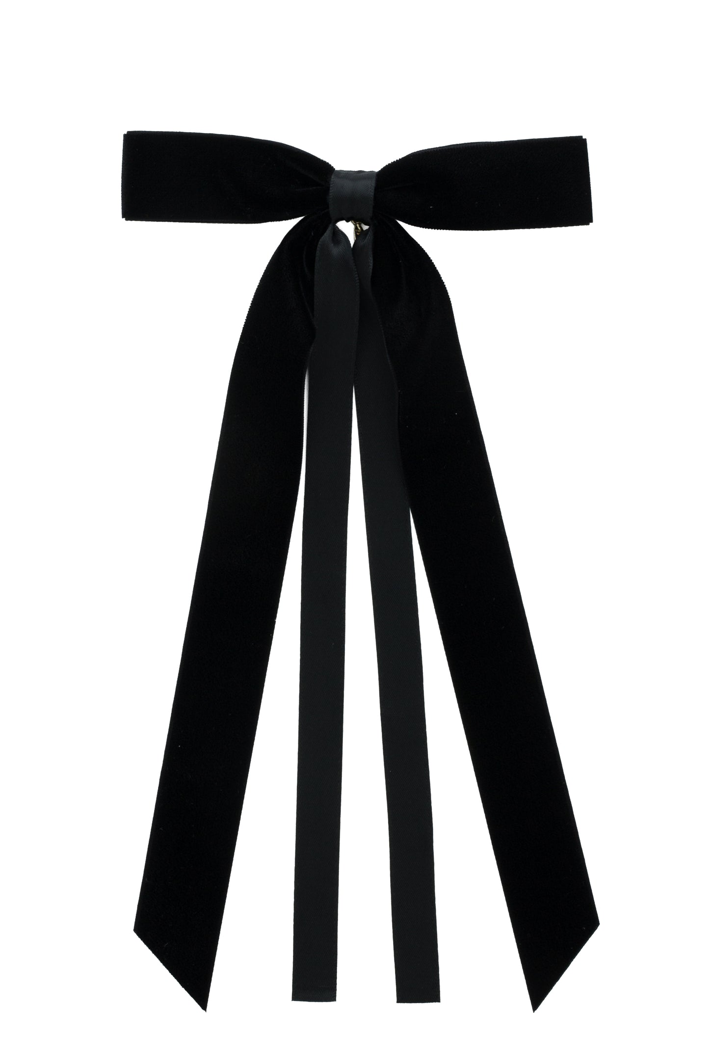 Arabesque Velvet Large Clip - Black