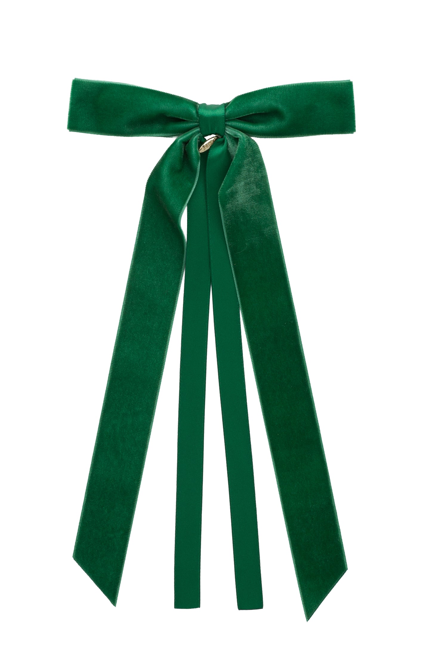 Arabesque Velvet Large Clip - Emerald Green