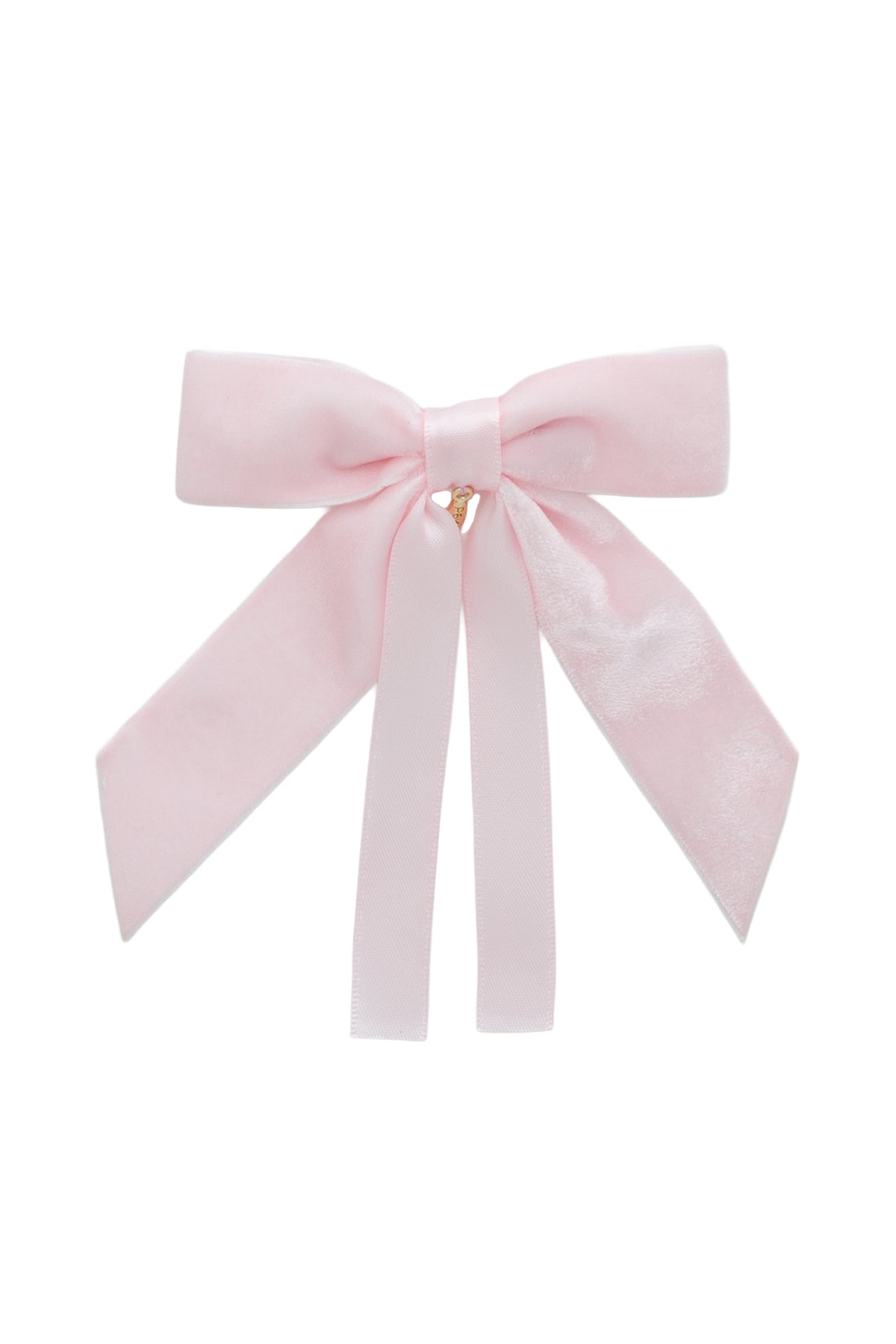 Arabesque Velvet Small Clip - Baby Pink