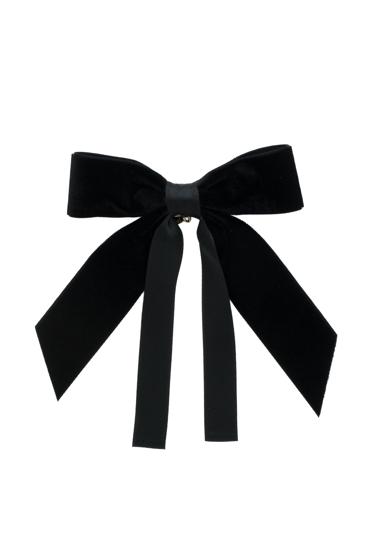 Arabesque Velvet Small Clip - Black