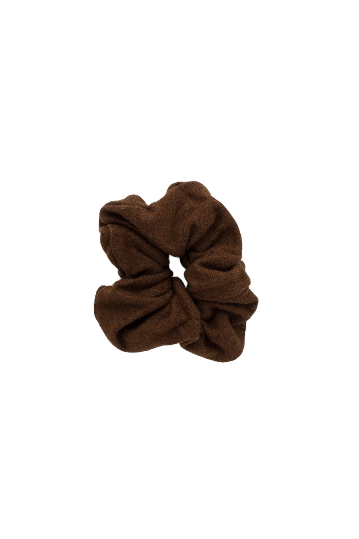 Barre Wool Scrunchie - Brown
