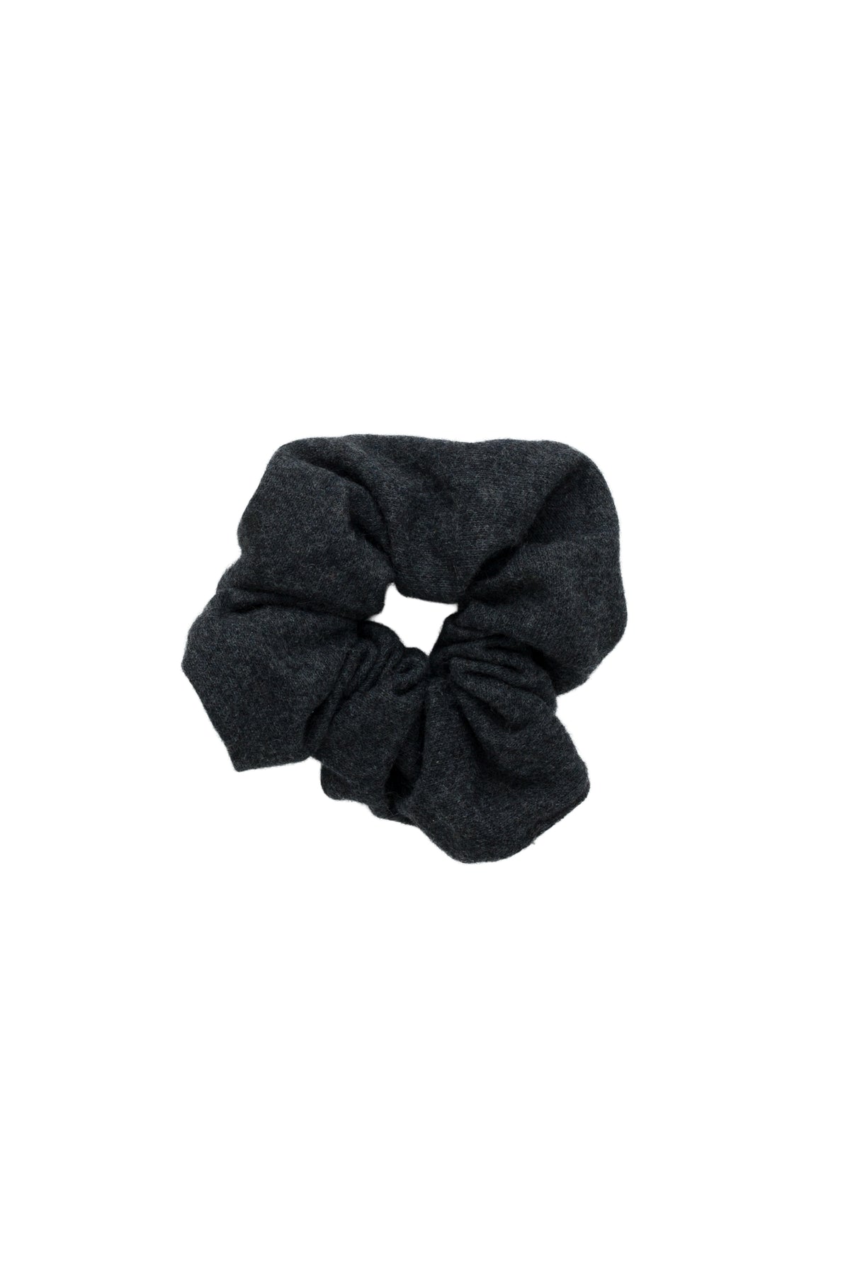 Barre Wool Scrunchie - Charcoal