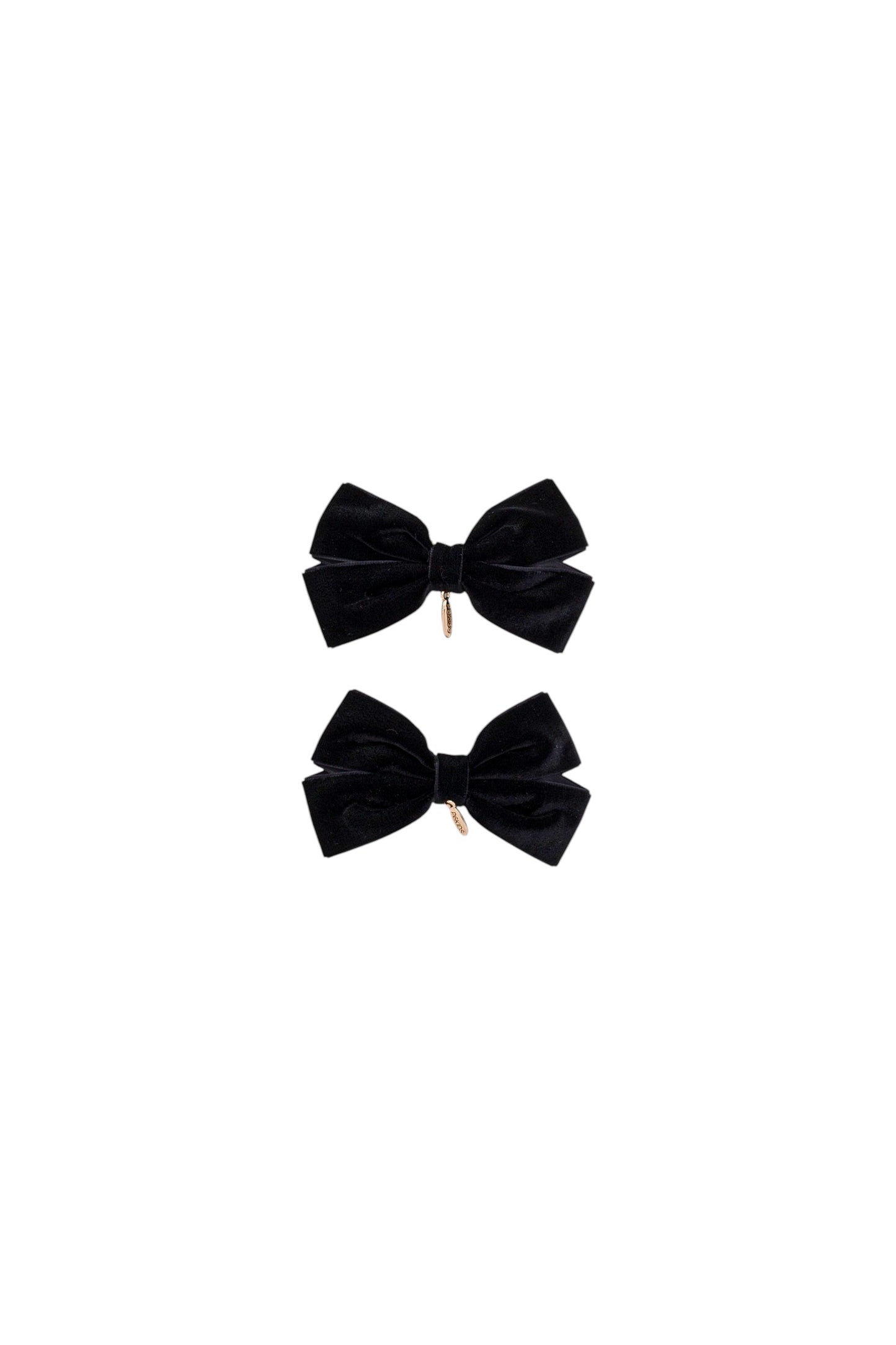 Mini Dahlia Piggy Clip Set - Black
