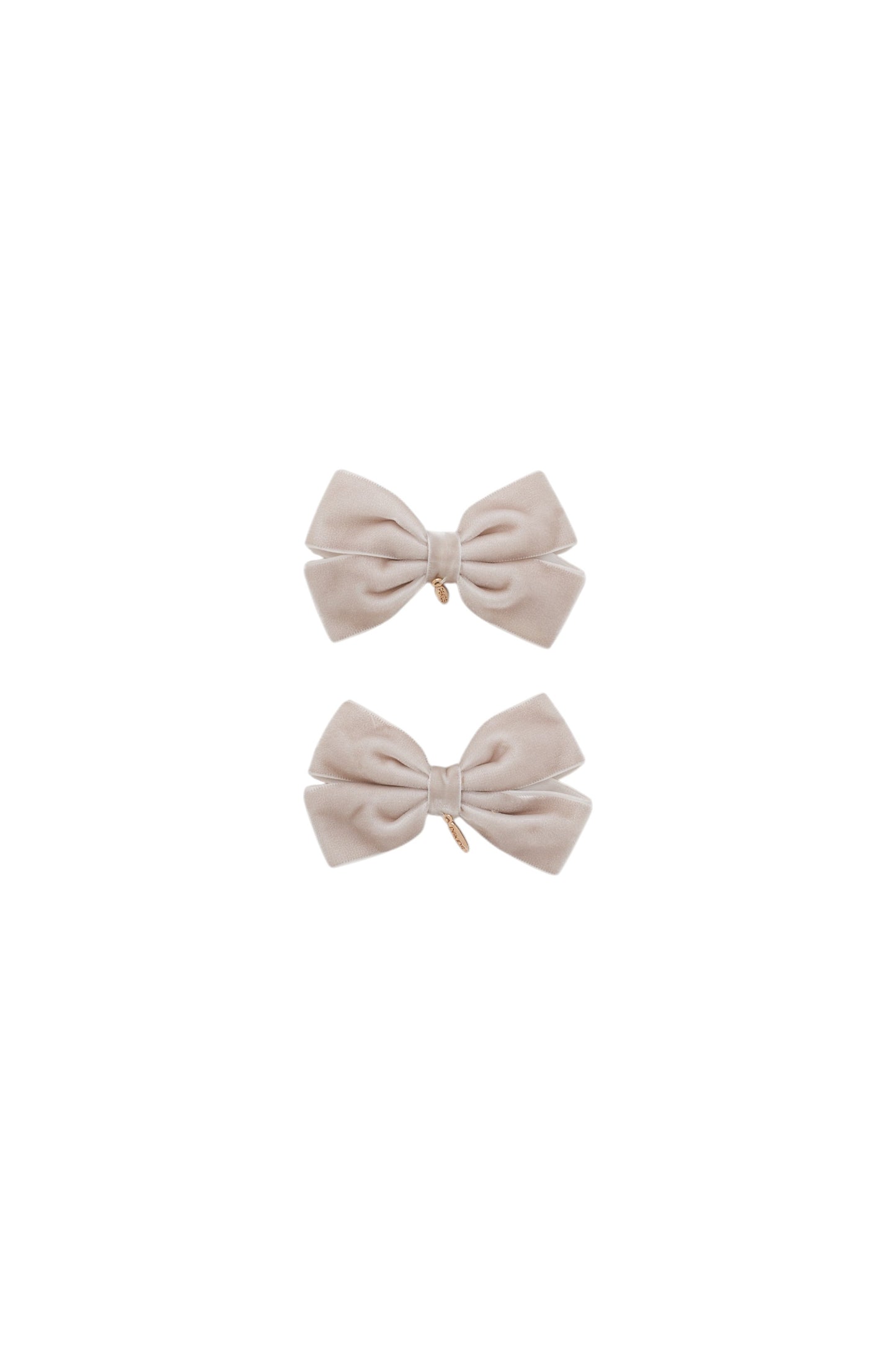 Mini Dahlia Piggy Clip Set - Taupe