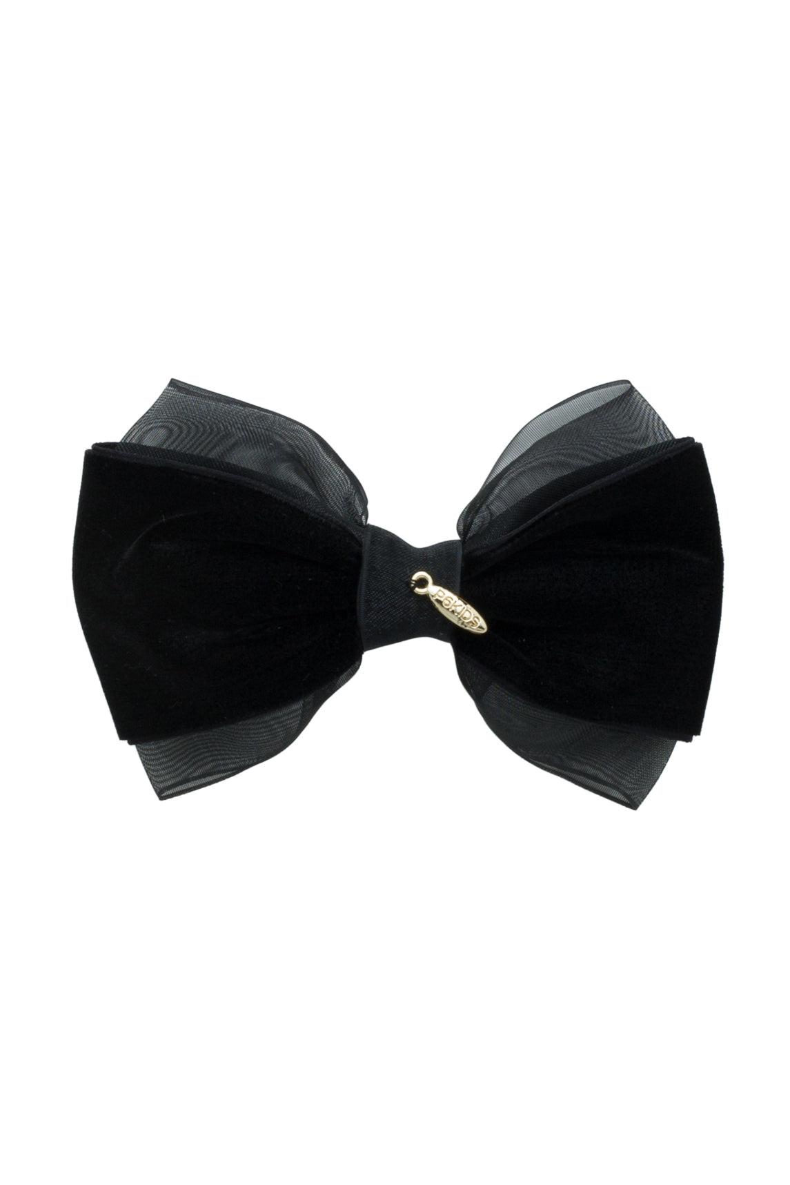 Demi Velvet Bow Clip - Black