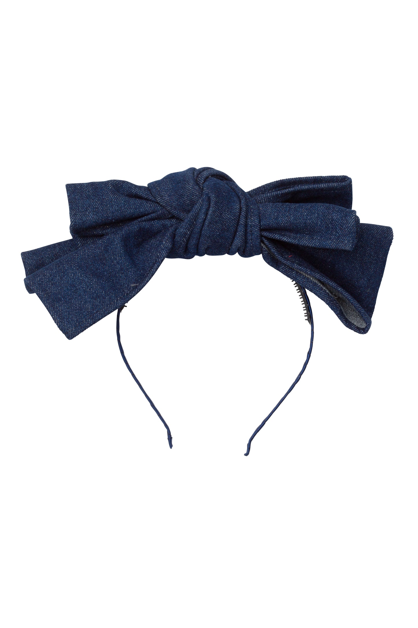 Floppy Denim Headband - Dark Blue Denim