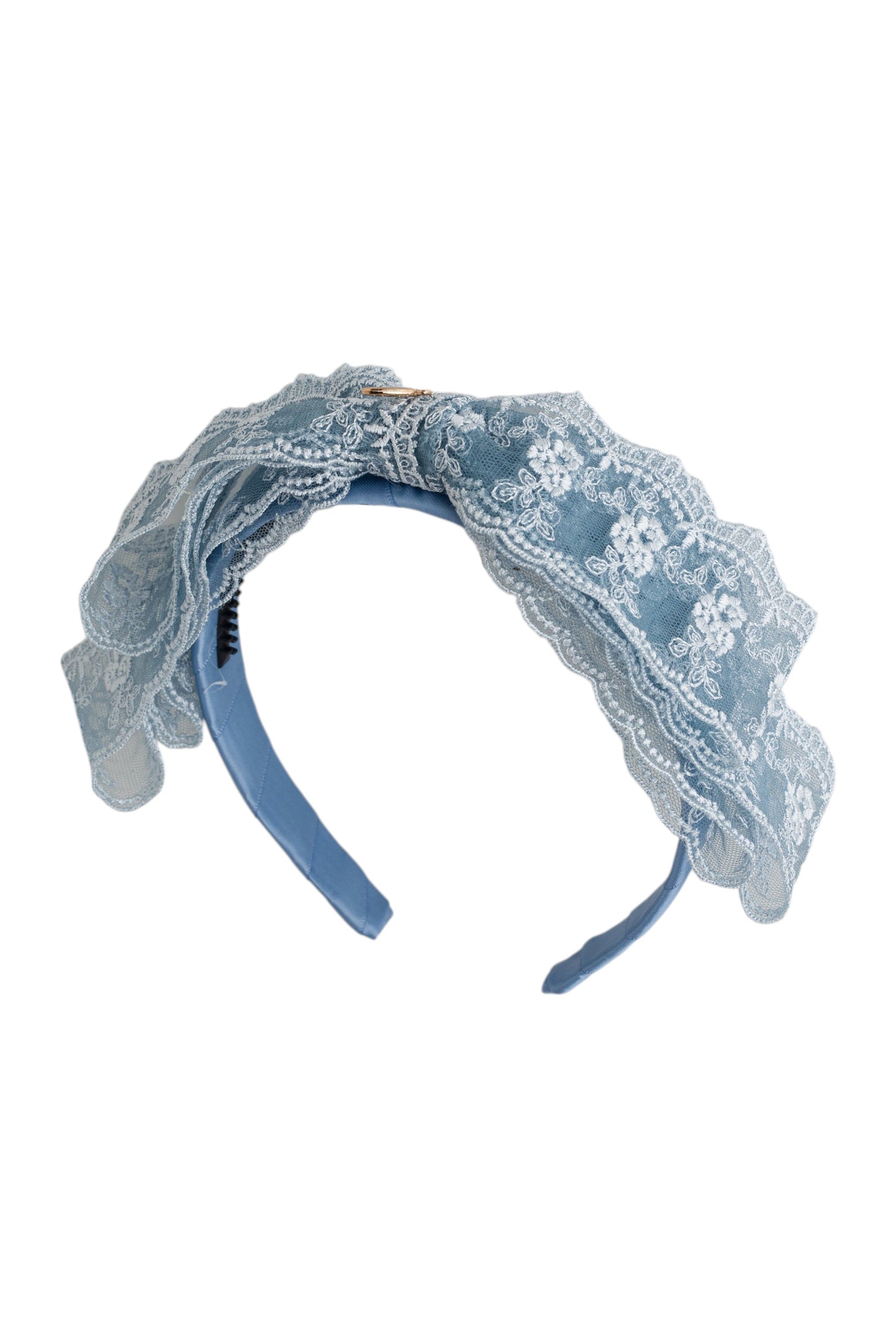 Heather Lace Headband - Dusty Blue *NEW COLOR*