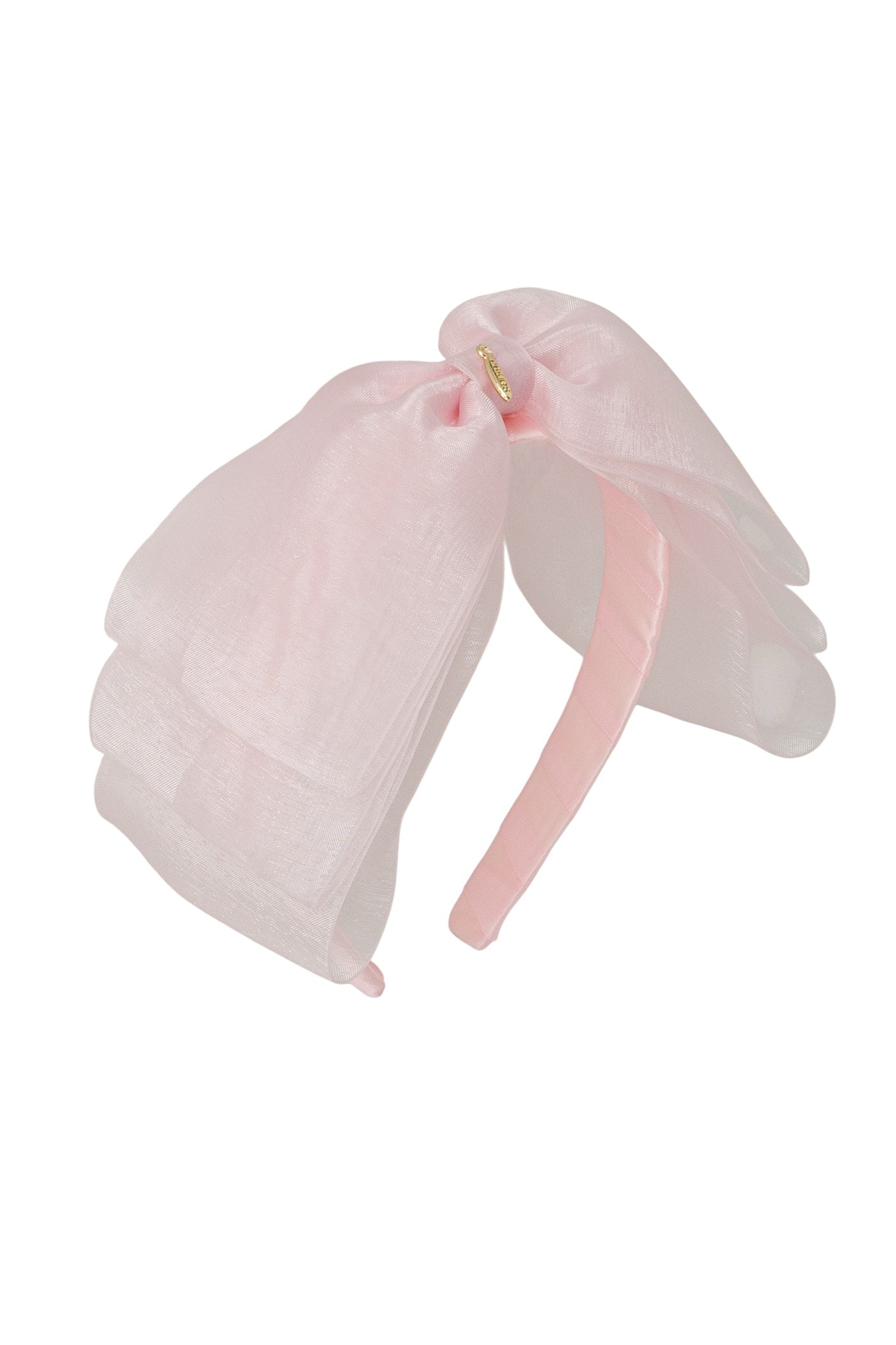 Heather Organza Headband - Baby Powder Pink