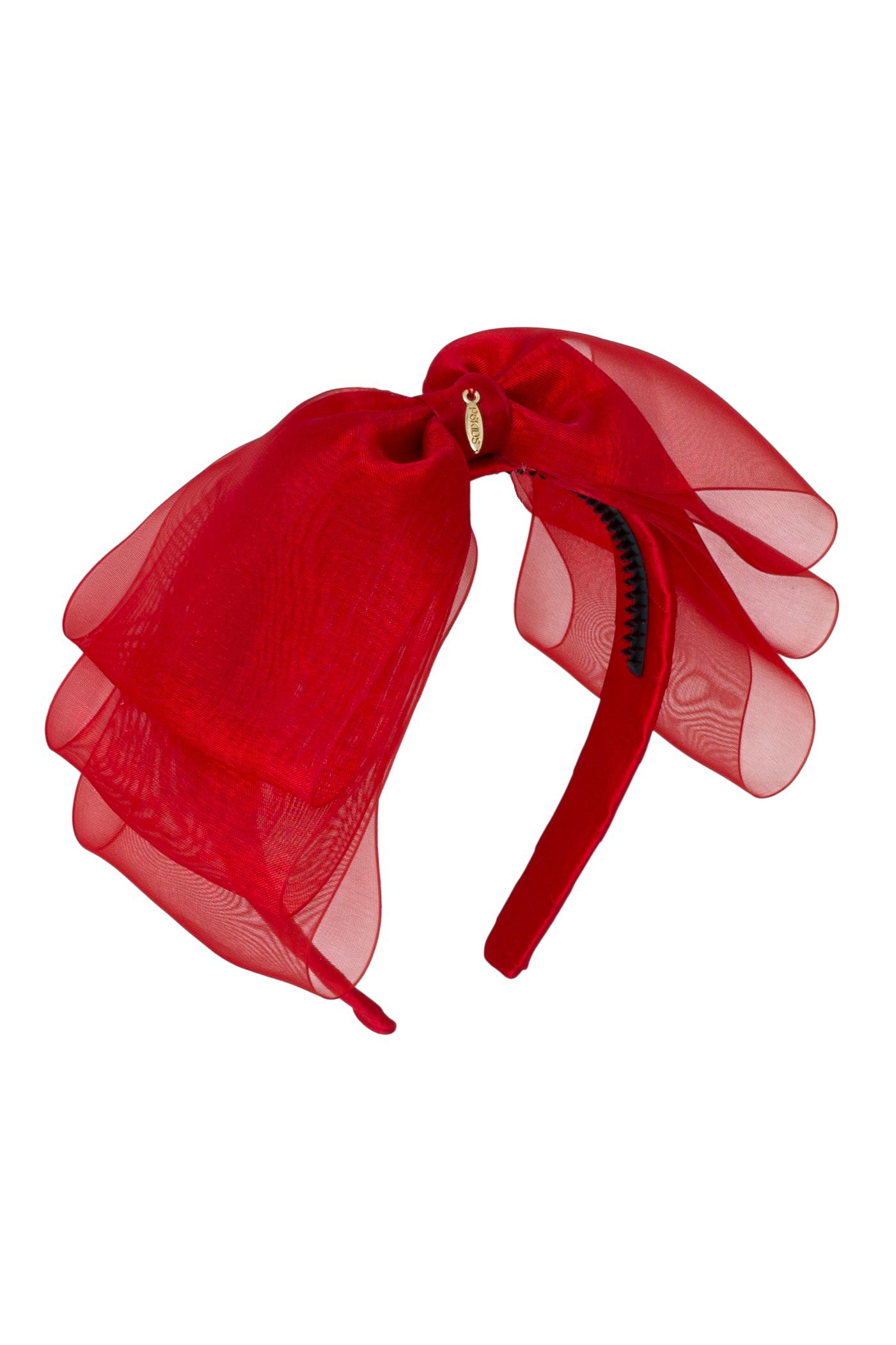 Heather Organza Headband - Red