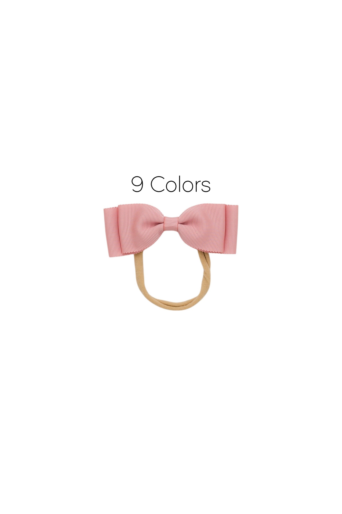 Heather Petersham Bow Newborn - Available in 9 Colors