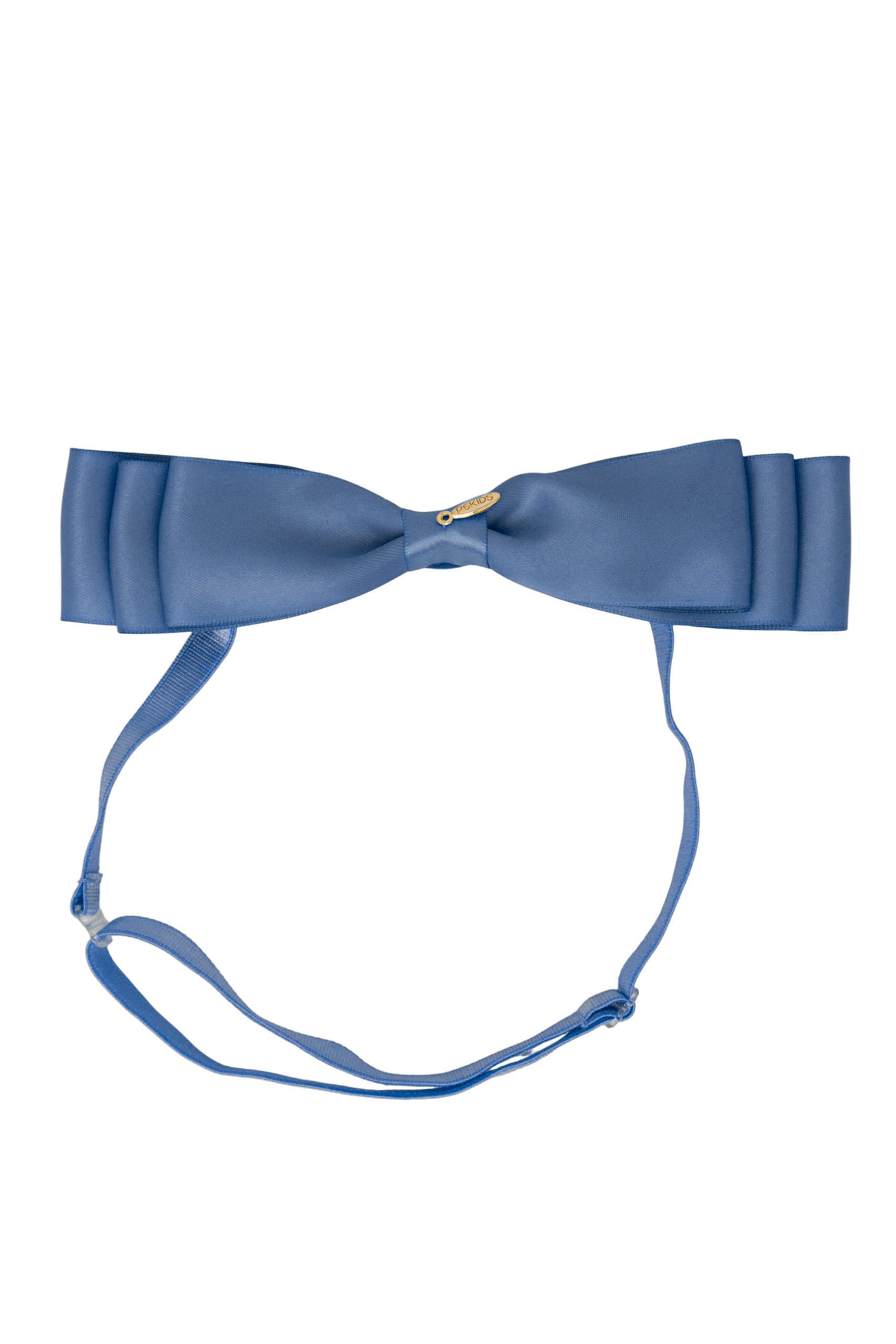 Heather Satin Wrap - Smoke Blue