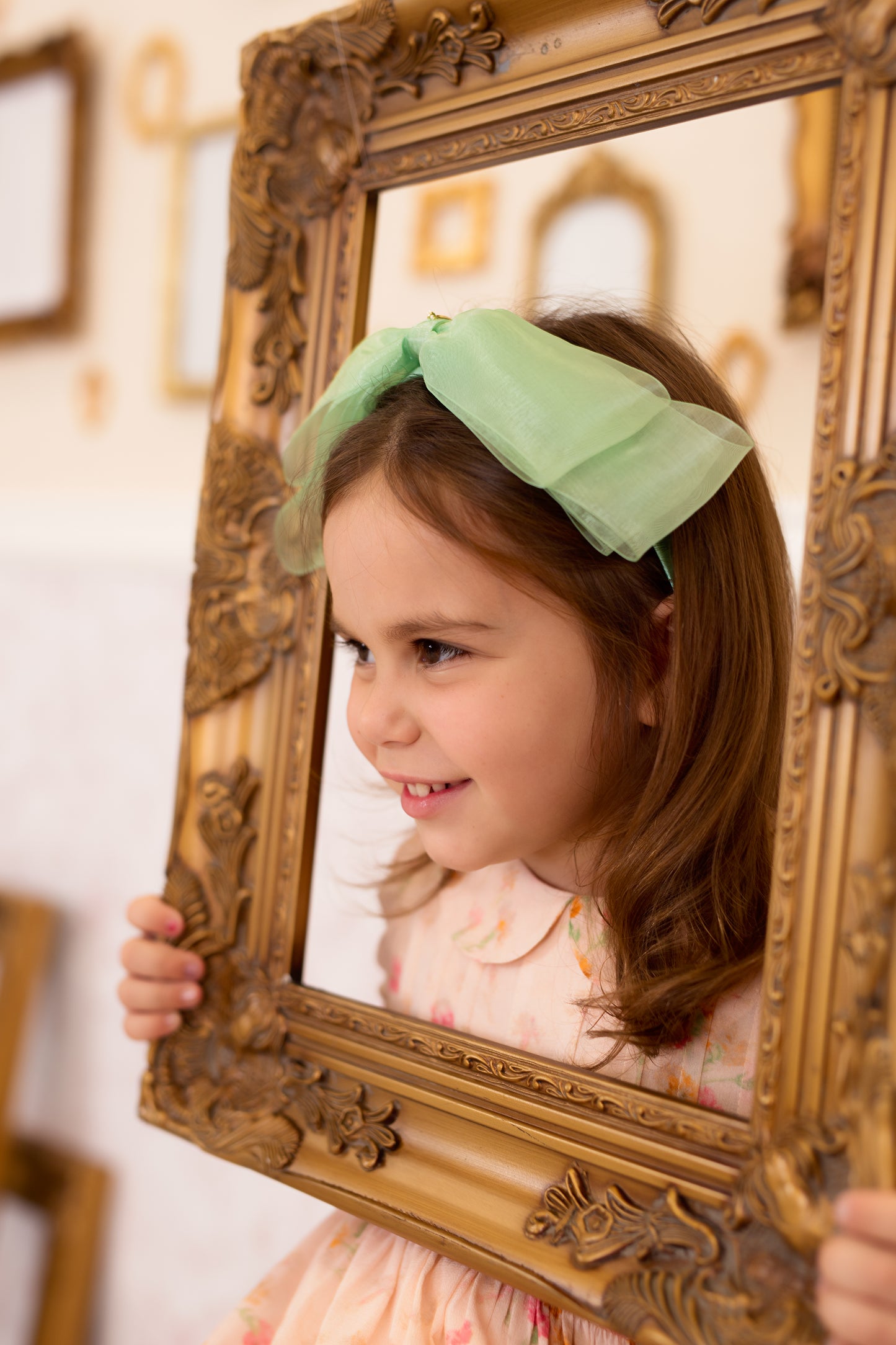 Heather Organza Headband - Red