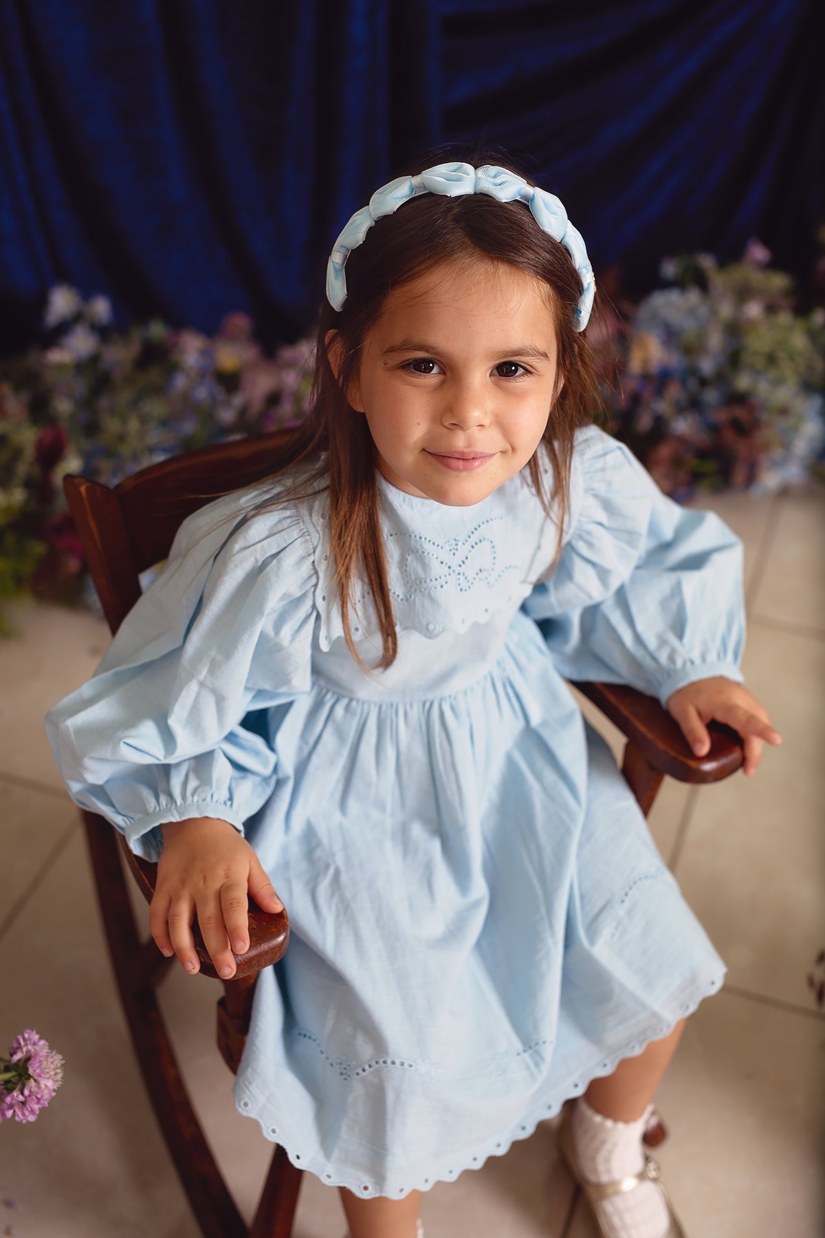 Tendu Velvet Bow Headband - Ivory