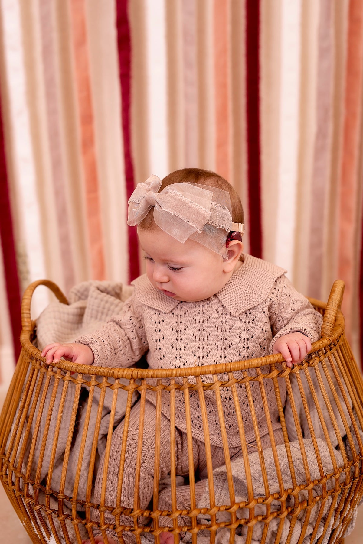 Primrose Bow Wrap - Red (Handmade in the USA!)