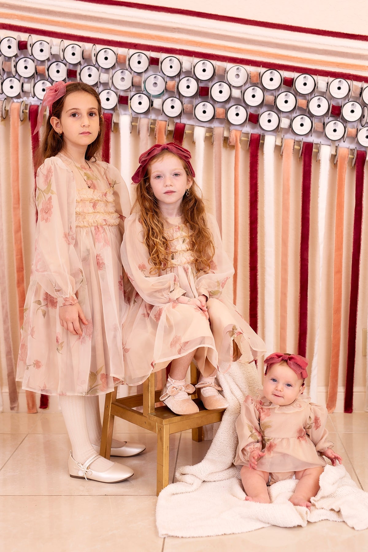 Primrose Bow Wrap - Red (Handmade in the USA!)