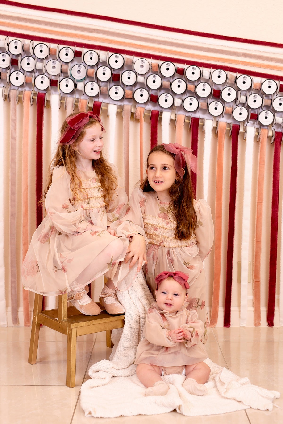 Primrose Bow Wrap - Red (Handmade in the USA!)