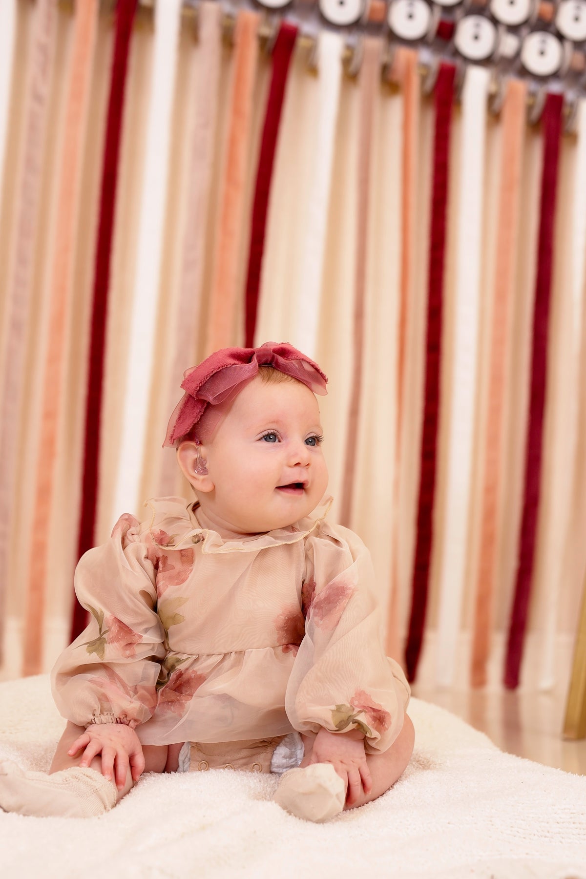 Primrose Bow Wrap - Red (Handmade in the USA!)
