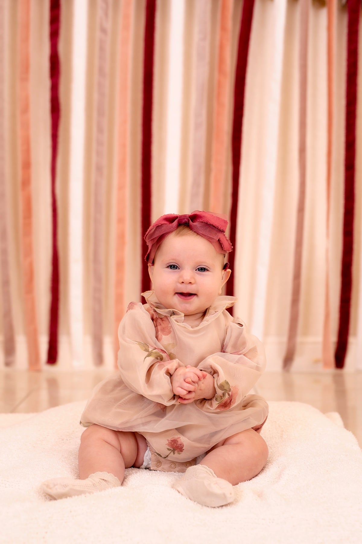 Primrose Bow Wrap - Red (Handmade in the USA!)