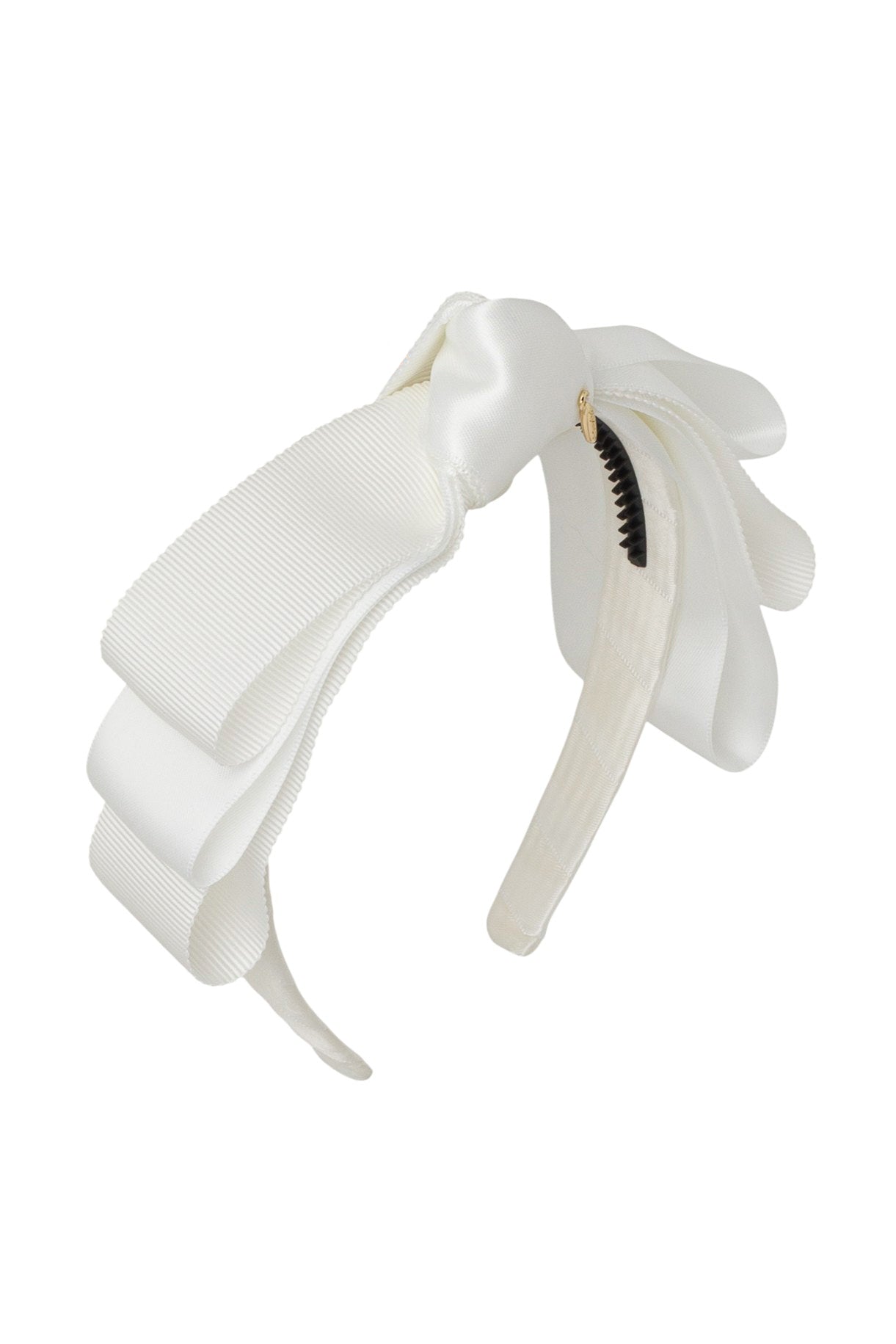 Knotted Heather Duo Headband - White