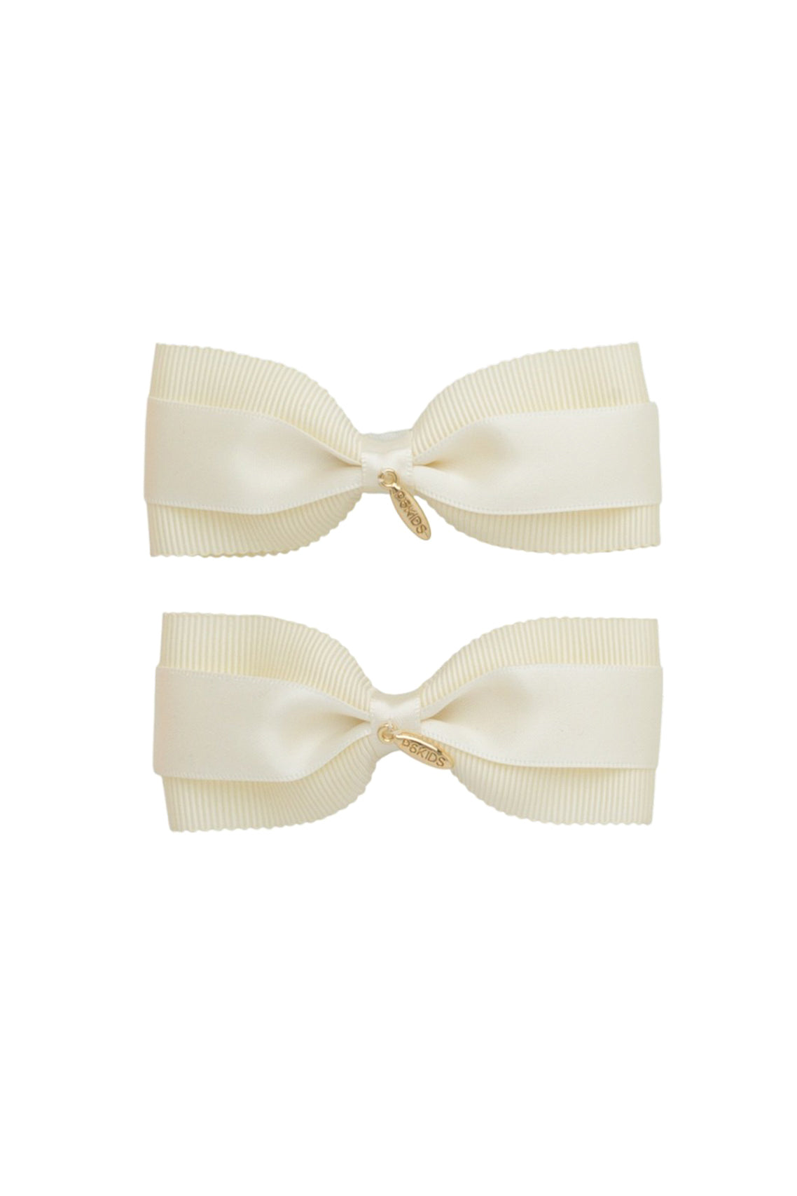 Layla Duo Bow Clip Set of 2 - Ivory