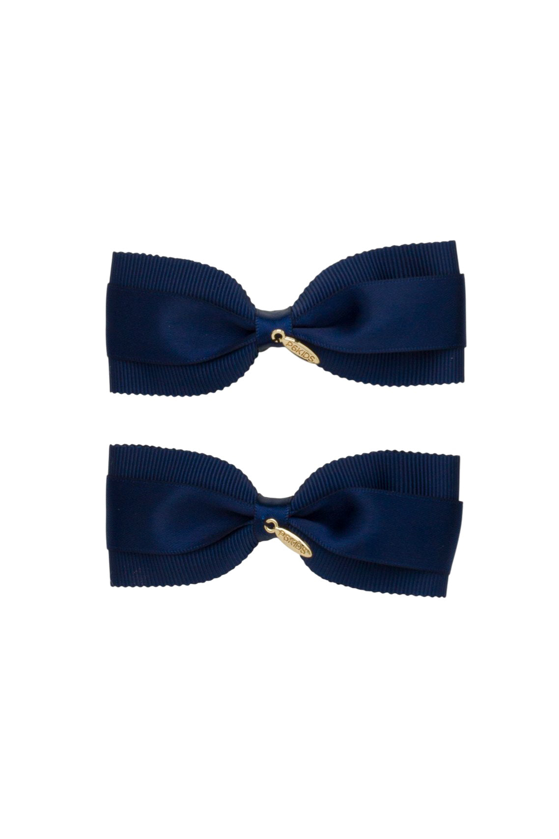 Layla Duo Bow Clip Set of 2 - Navy