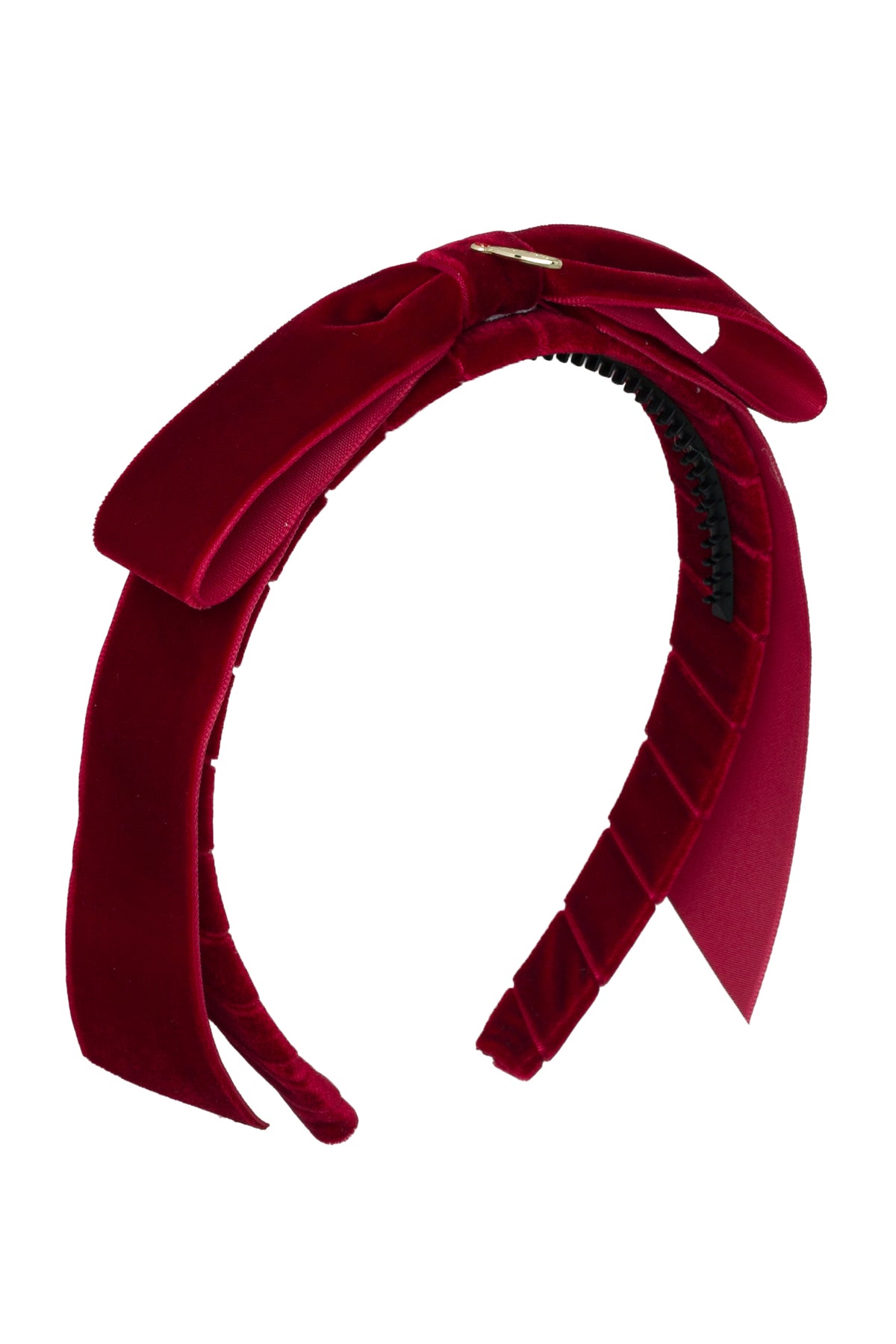 Matilda Velvet Headband - Dark Red