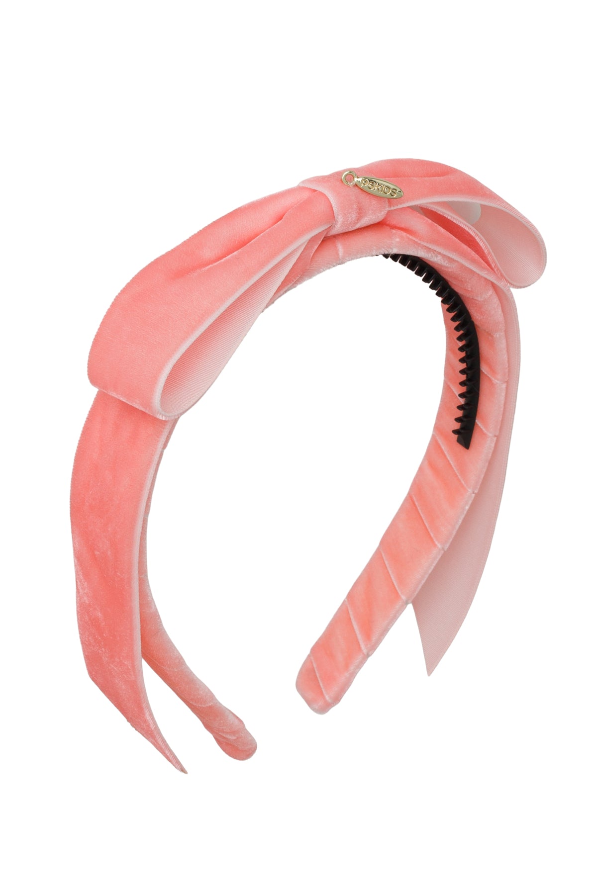 Matilda Velvet Headband - Salmon Peach