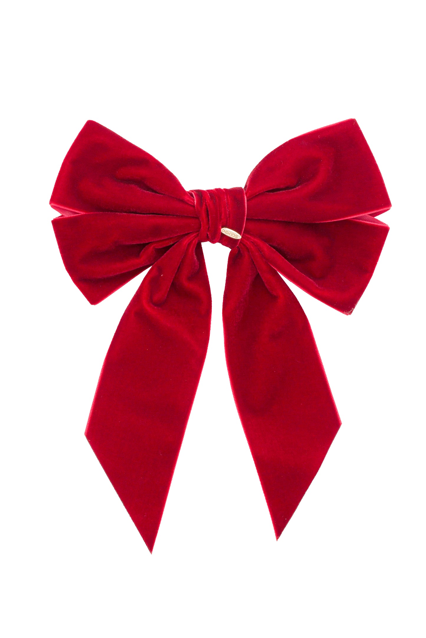 Oversized Bow Velvet Clip - Dark Red (Handmade in the USA!)