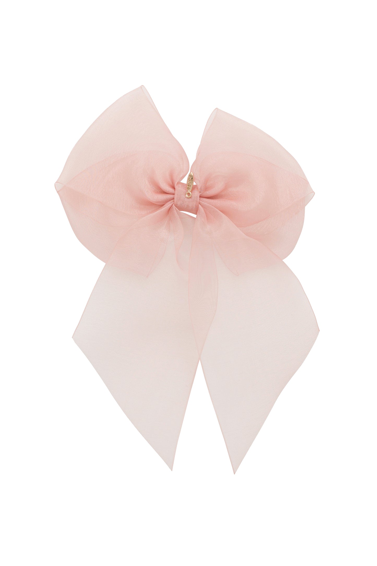 Oversized Organza Bow Clip - Sweet Nectar (Handmade in the USA!)