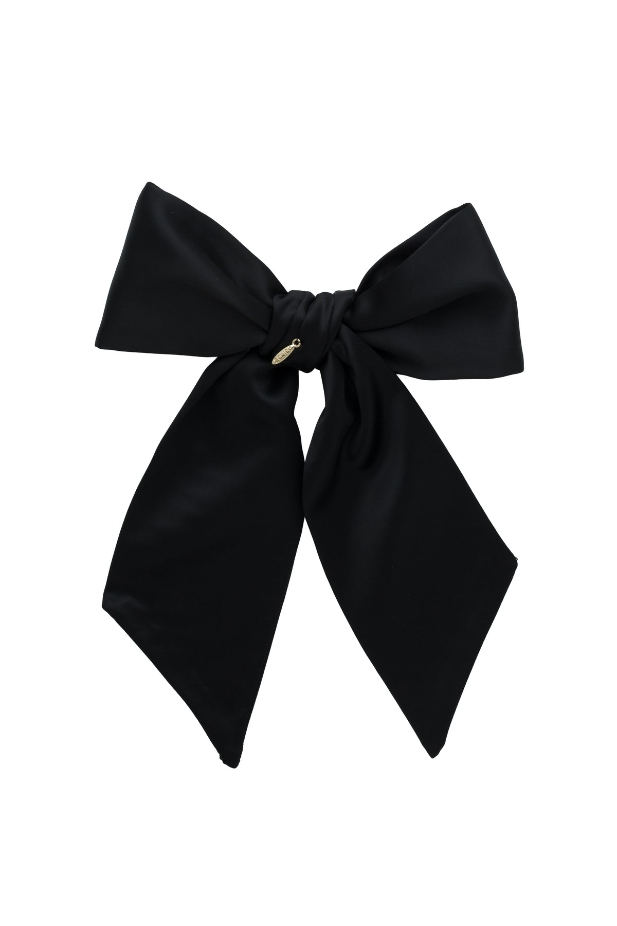 Prima Viscose Bow Clip - Black
