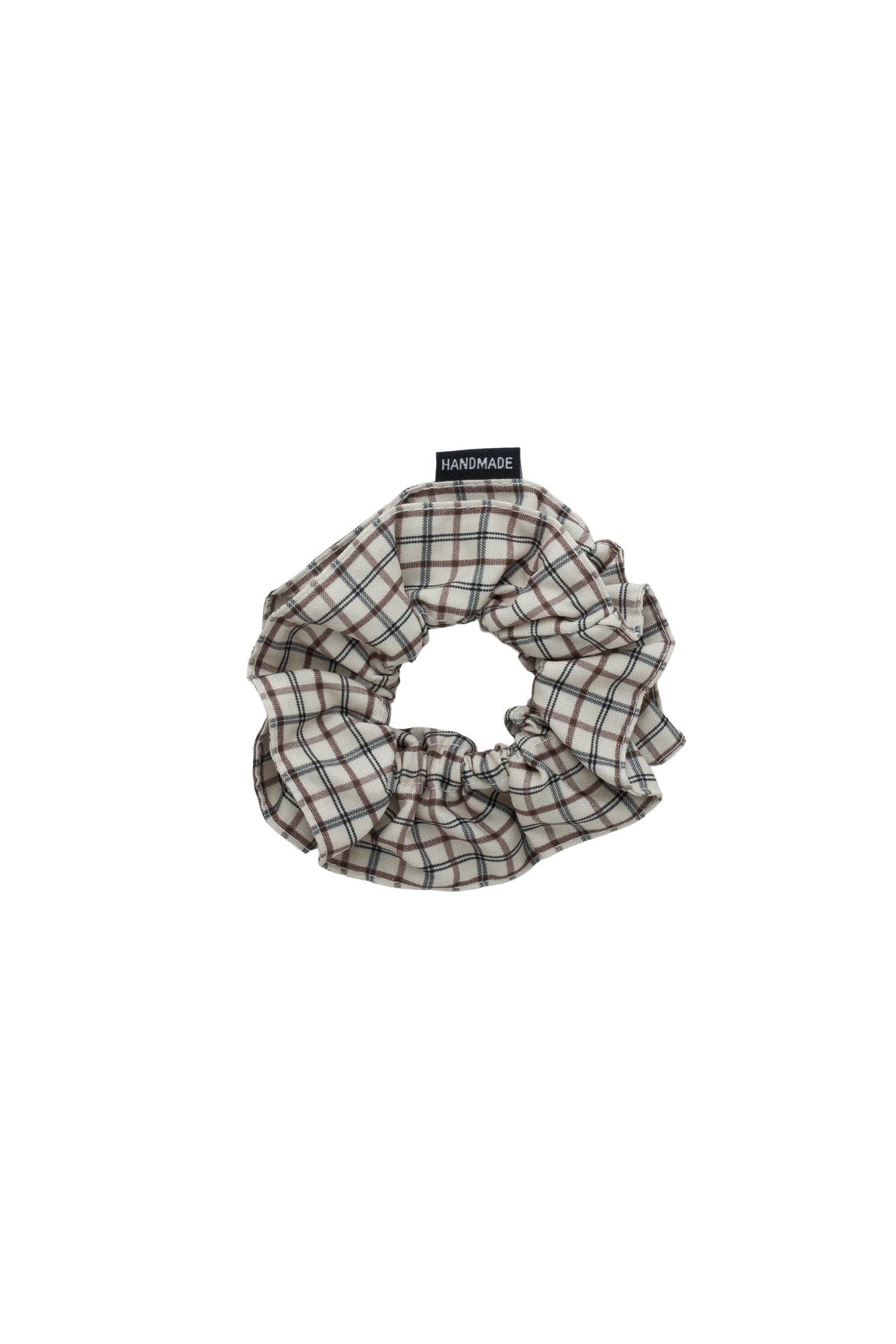 Rehearsal Scrunchie - Cream/Brown