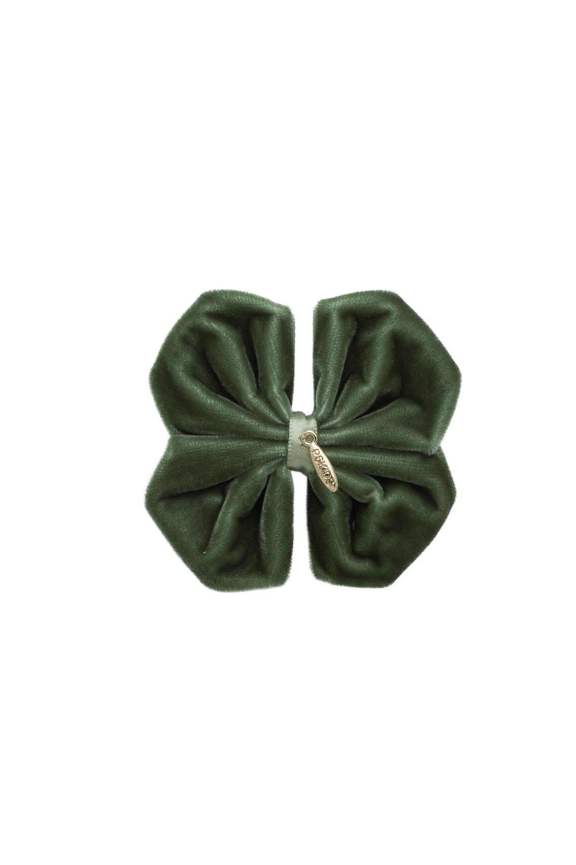 Tendu Butterfly Velvet Clip - Forest Green Moss