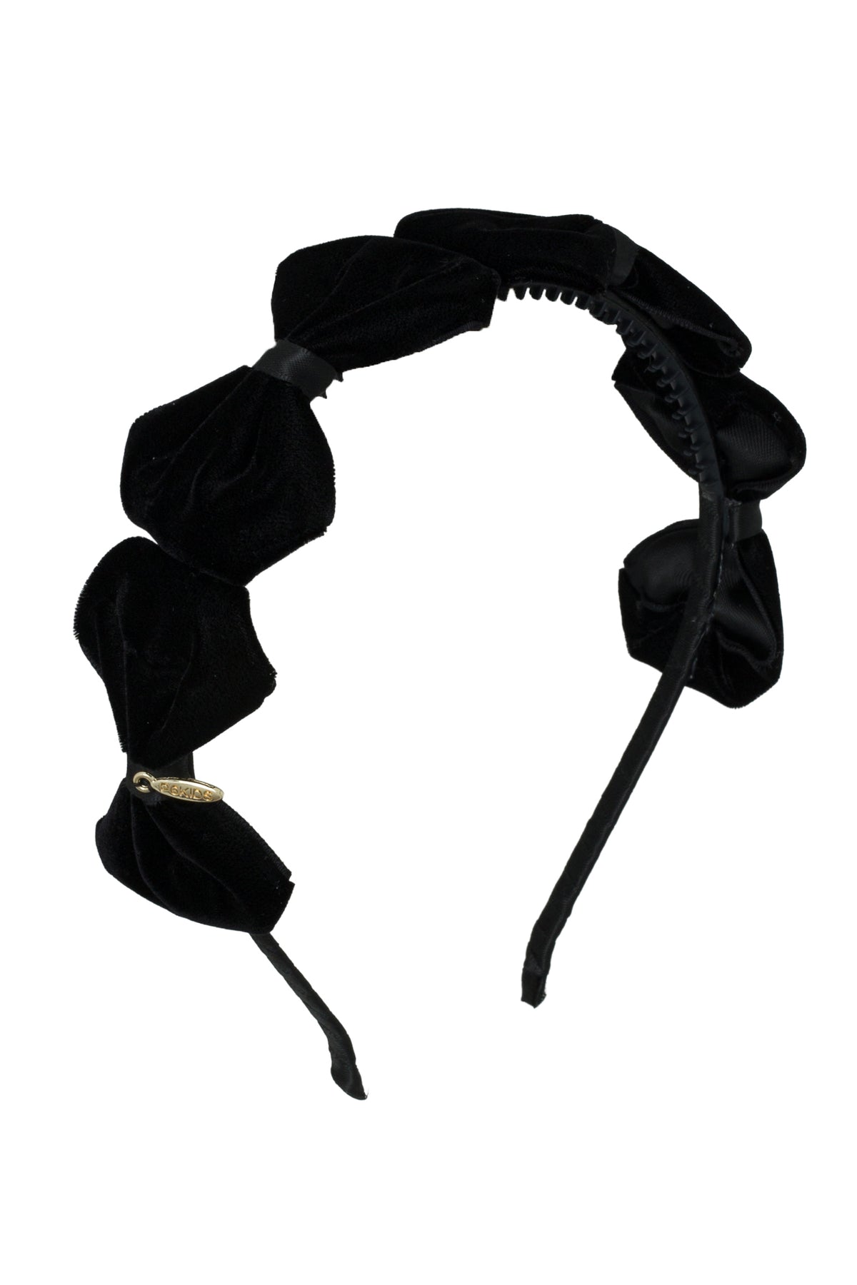 Tendu Velvet Bow Headband - Black