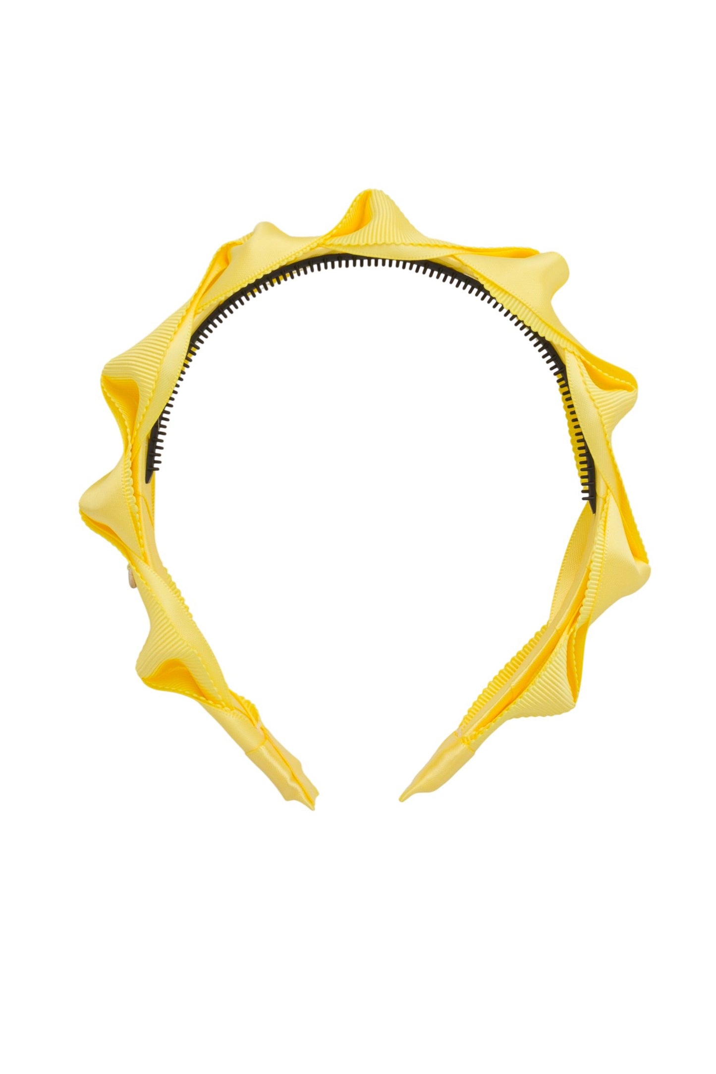 Twisted Duo Headband - Lemon Yellow