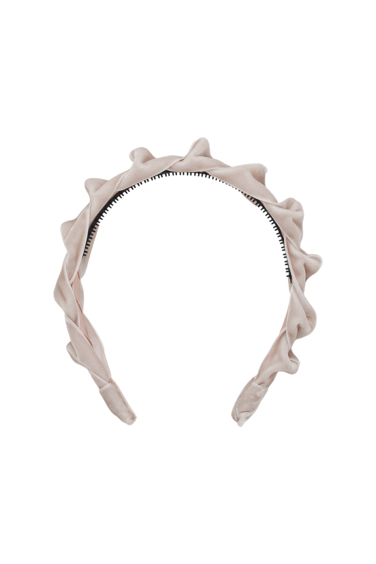 Velvet Ripple Headband - Taupe