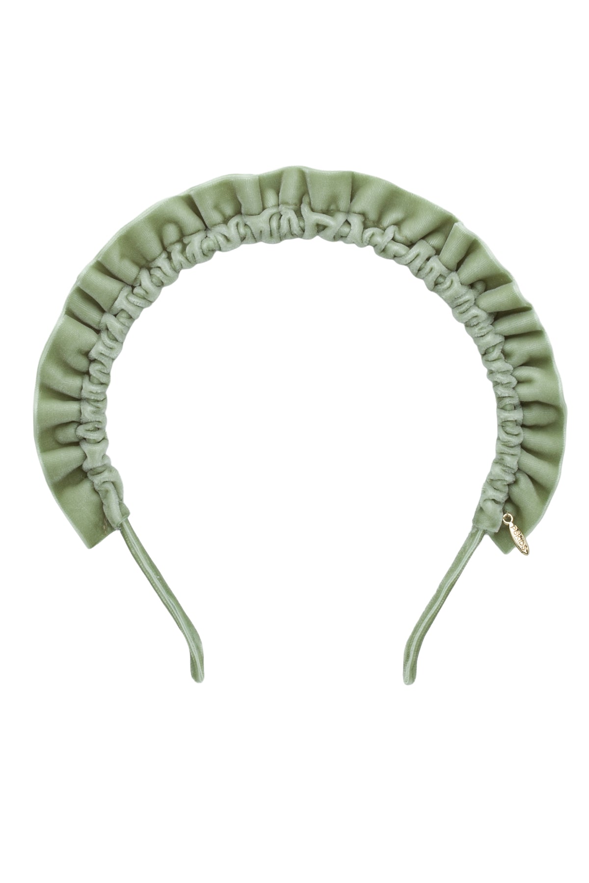 Tutu Velvet Headband - Antique Green