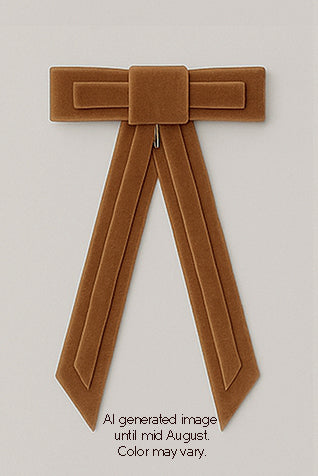 Rebecca Velvet Clip - Camel