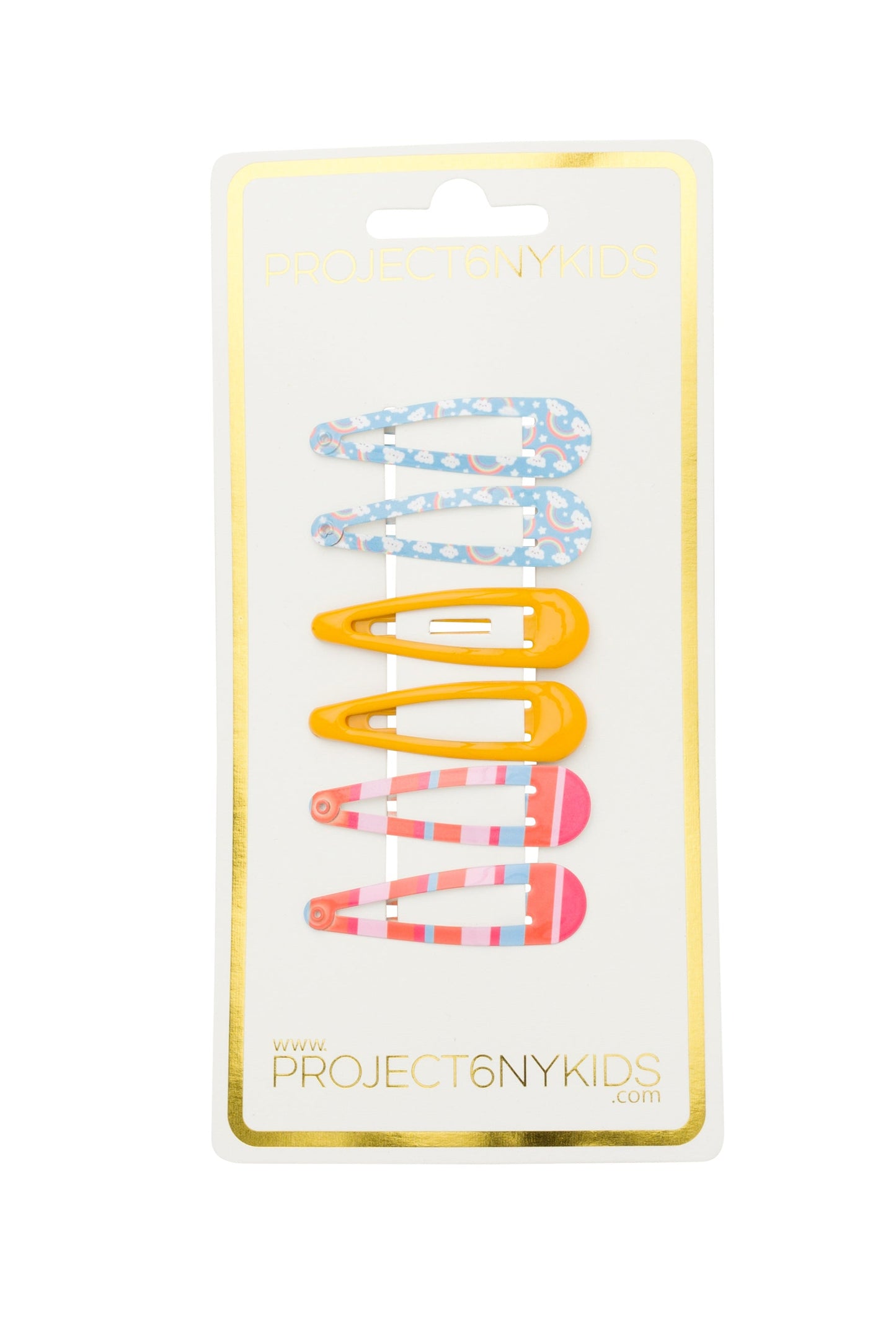 Snap Clips - *Basics*- Rainbows and Stripes Set (6)