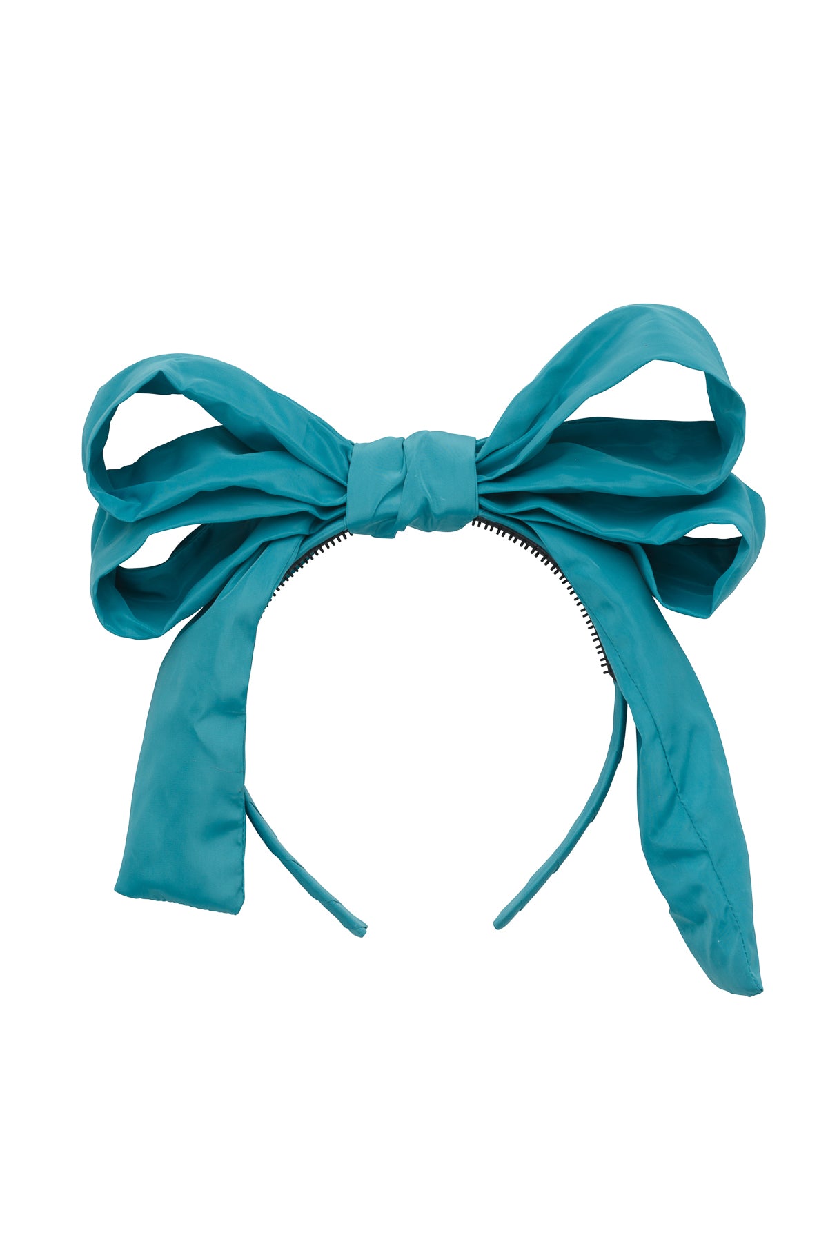 Double Party Bow Headband - Teal