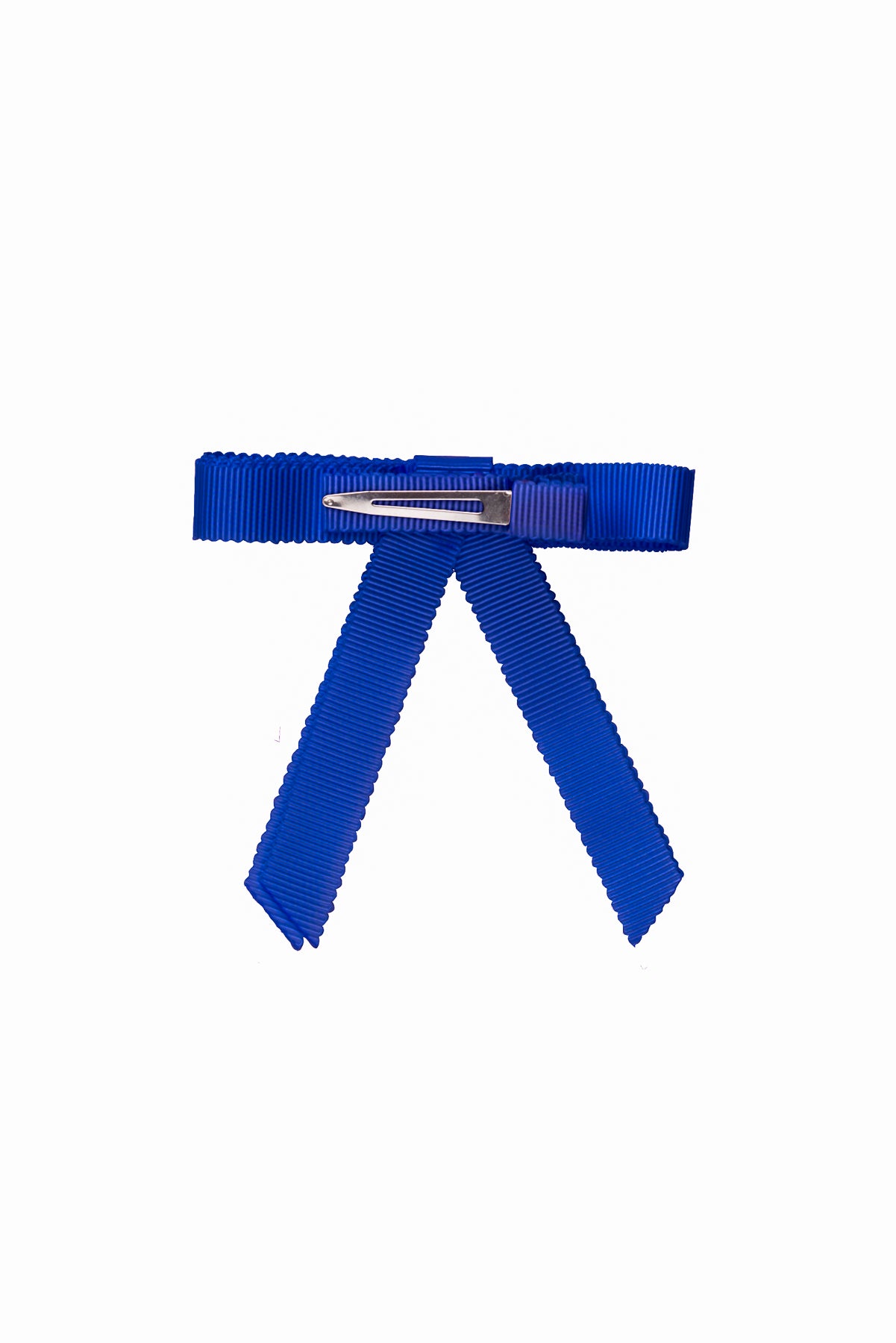 Grosgrain Bow Clip Set (2) - Electric Blue