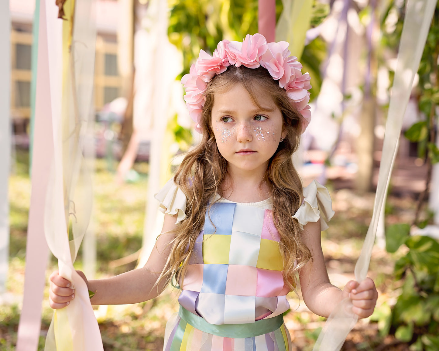 Floral Wreath Full - Baby Pink