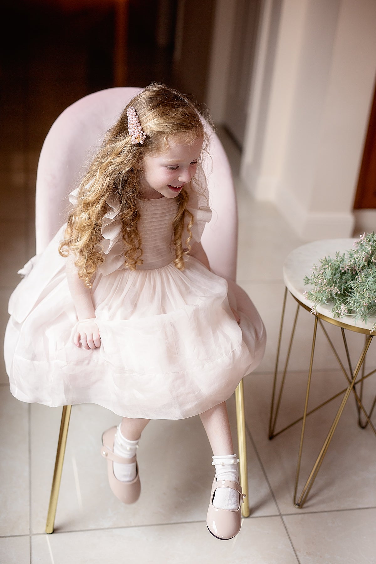 Baby's Breath Royal Clip - Pink Pearl
