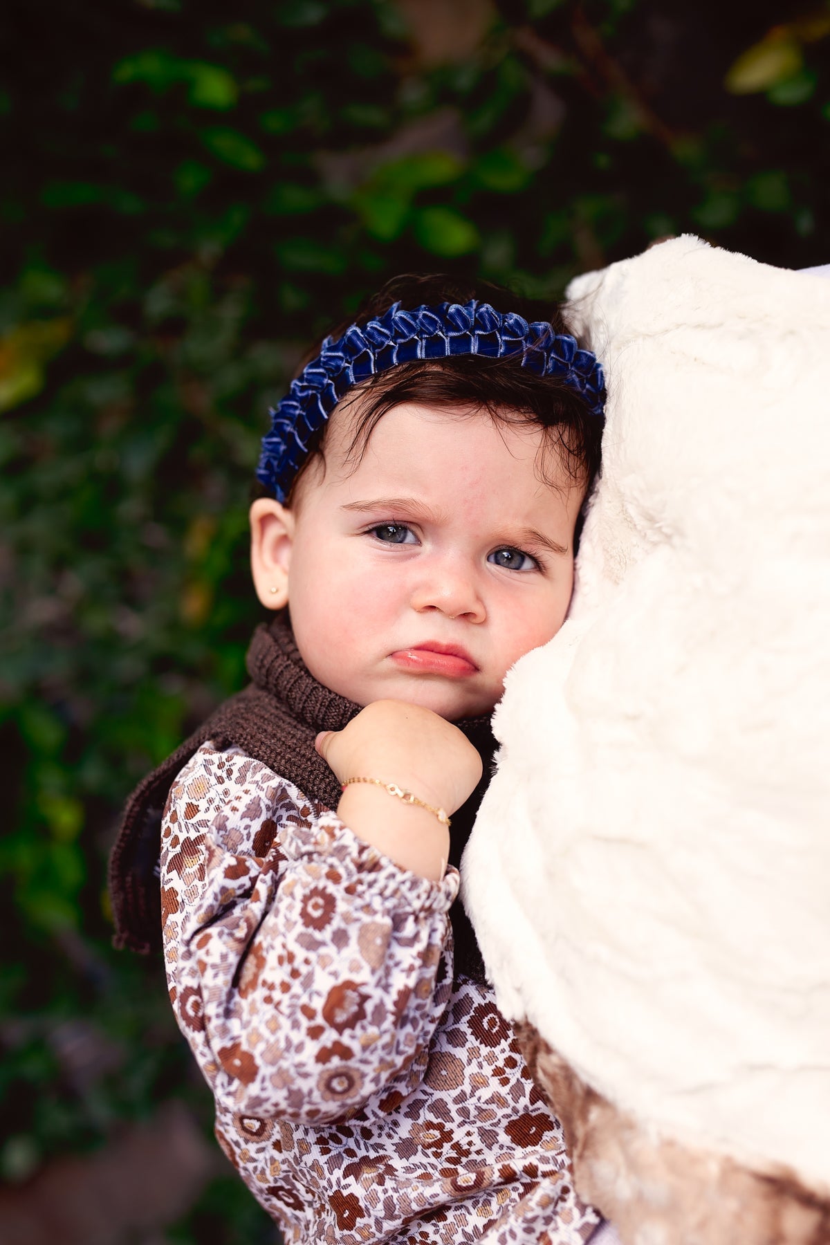 Velvet Ties Ribbon Wrap - Navy