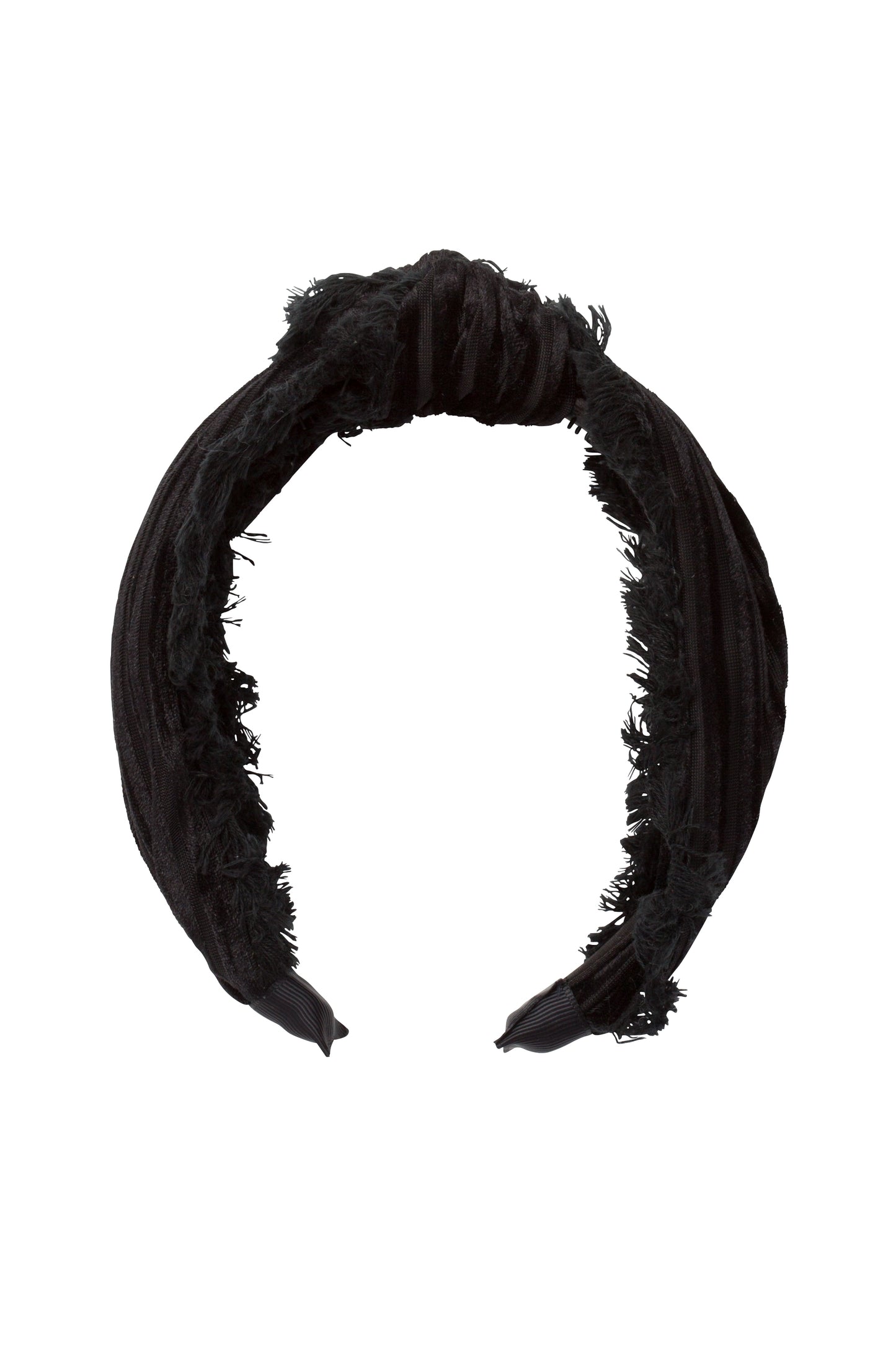 Knot Fringe Headband - Black