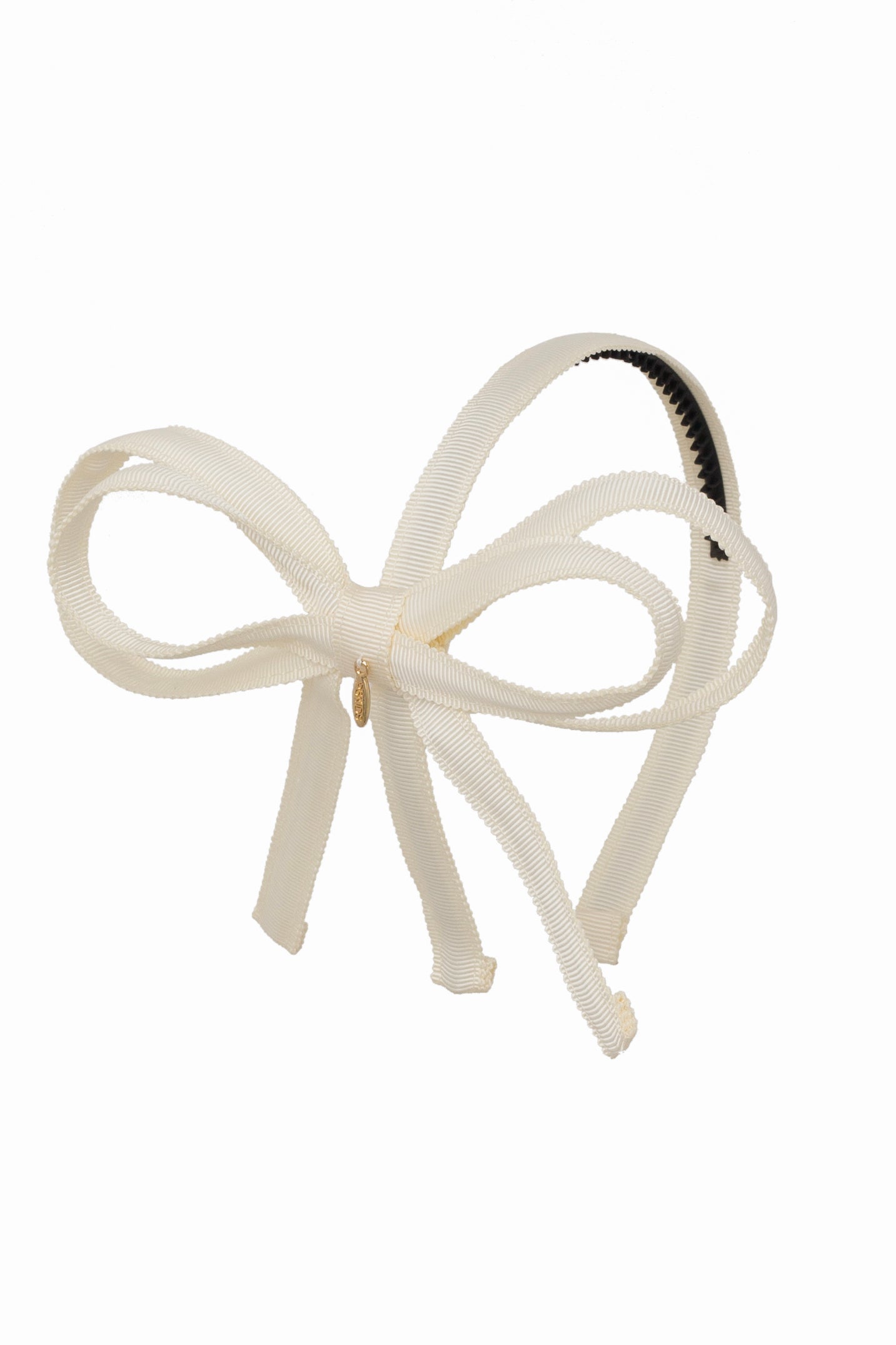 Orchid Butterfly Bow Headband - Ivory