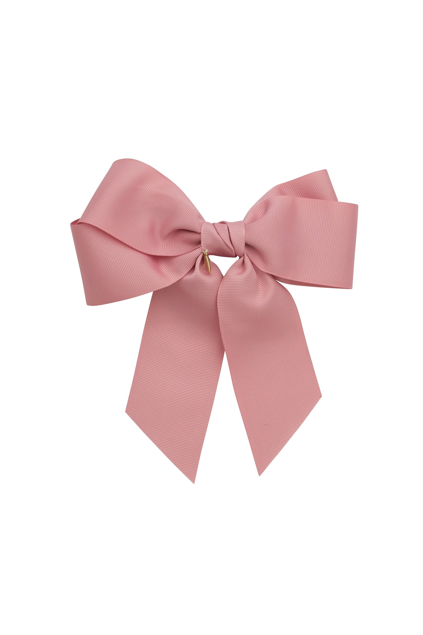 Oversized Bow Pony/Clip - Sweet Nectar Grosgrain