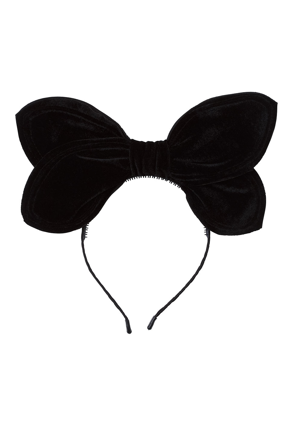 Growing Orchid Velvet Headband - Black