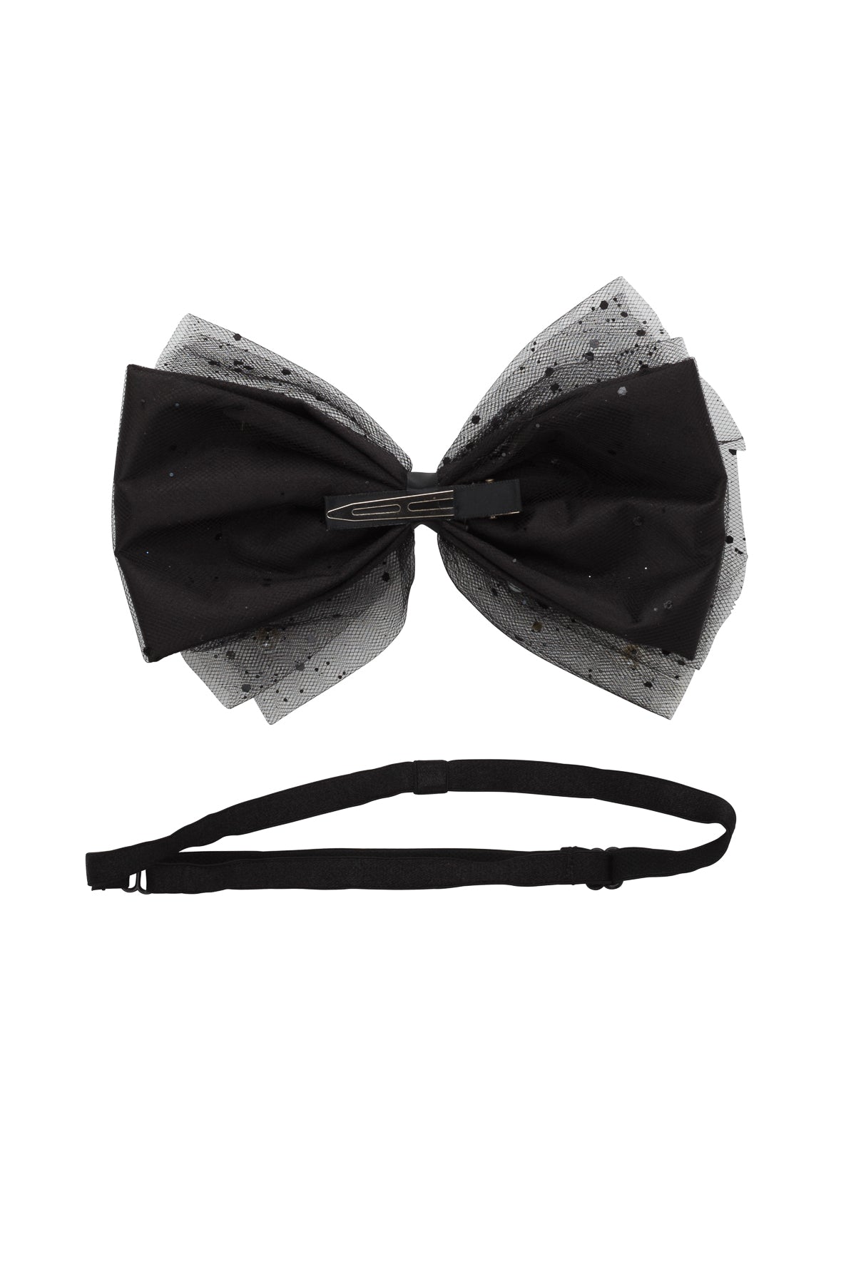 Tulle Pearl Wrap - Black