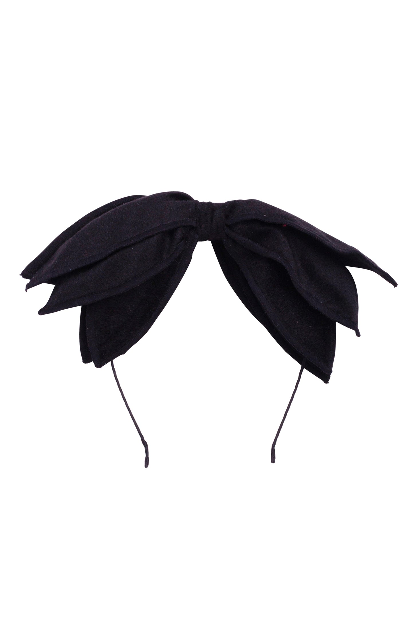 Winter Petals Headband - Black Velvet