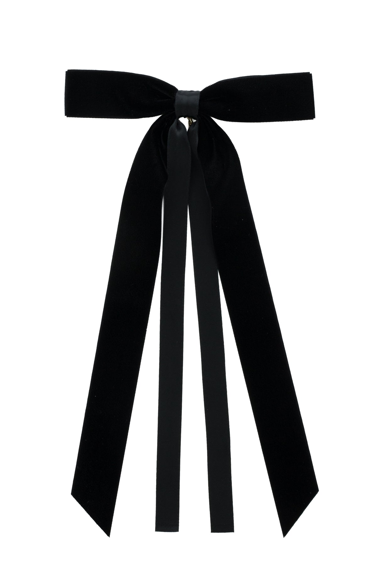 Arabesque Velvet Large Clip - Black